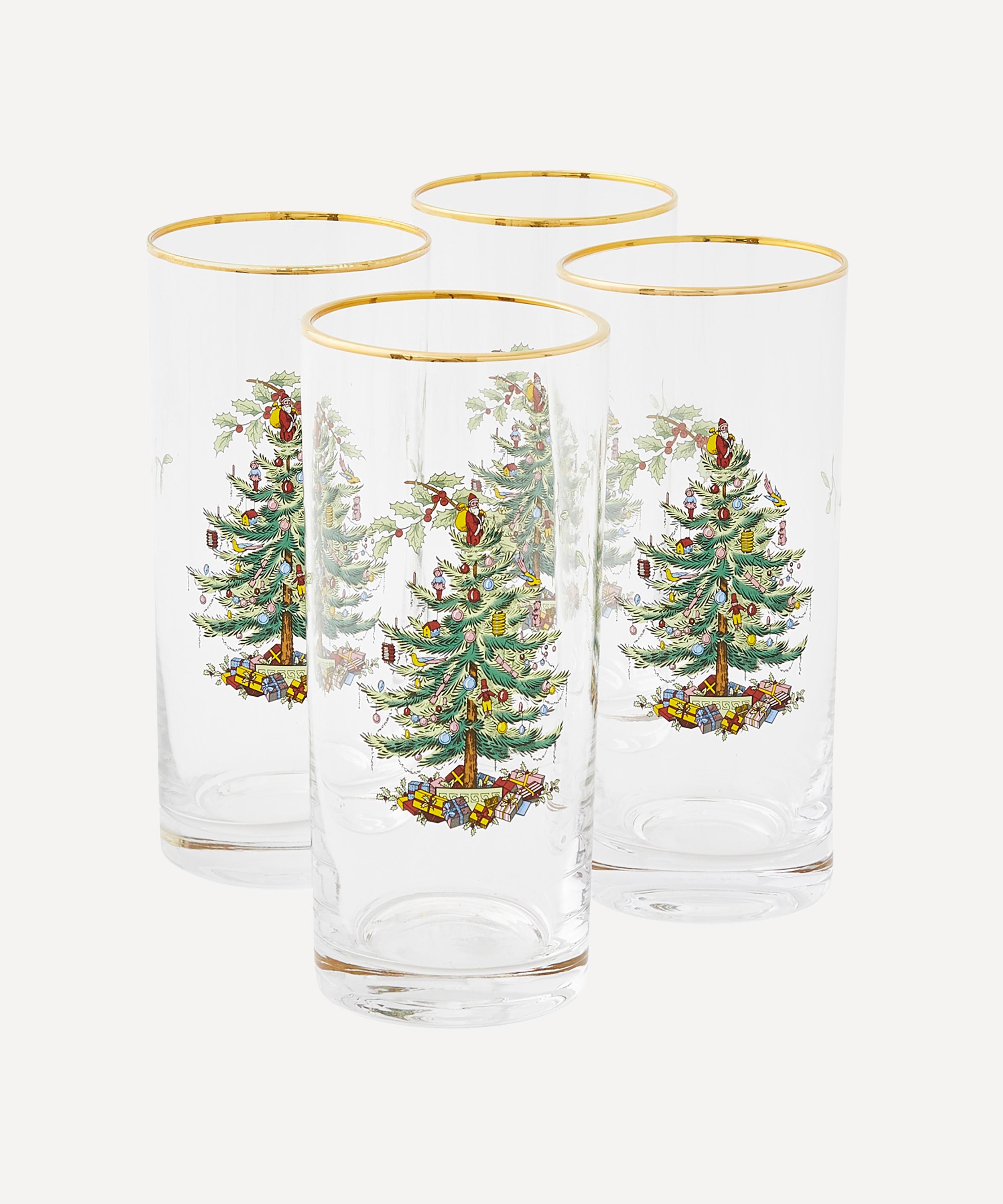 Spode - Christmas Tree Highball Glasses Set of Four image number 0