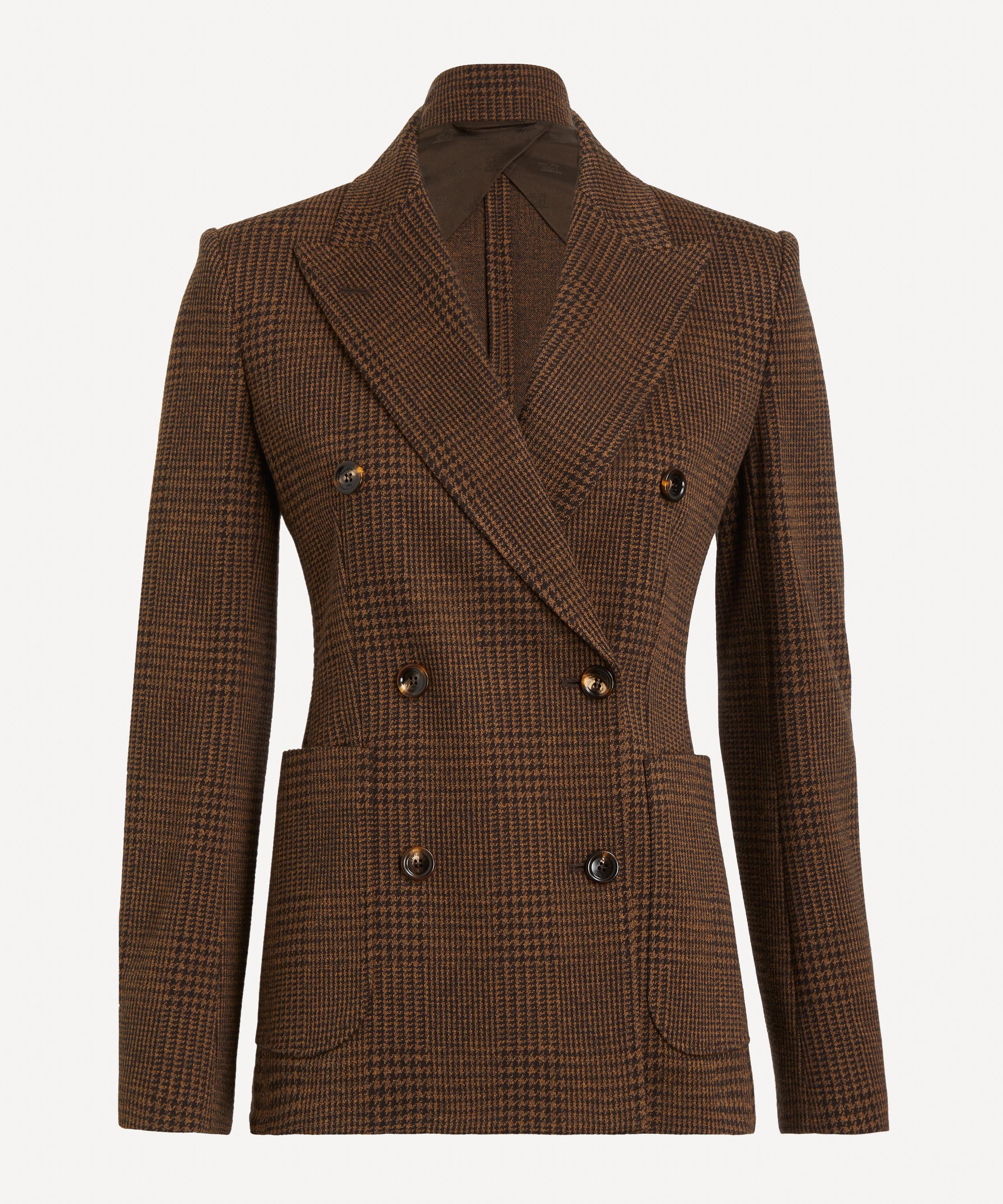 Max Mara - Zulma Patterned Wool-Blend Jersey Blazer