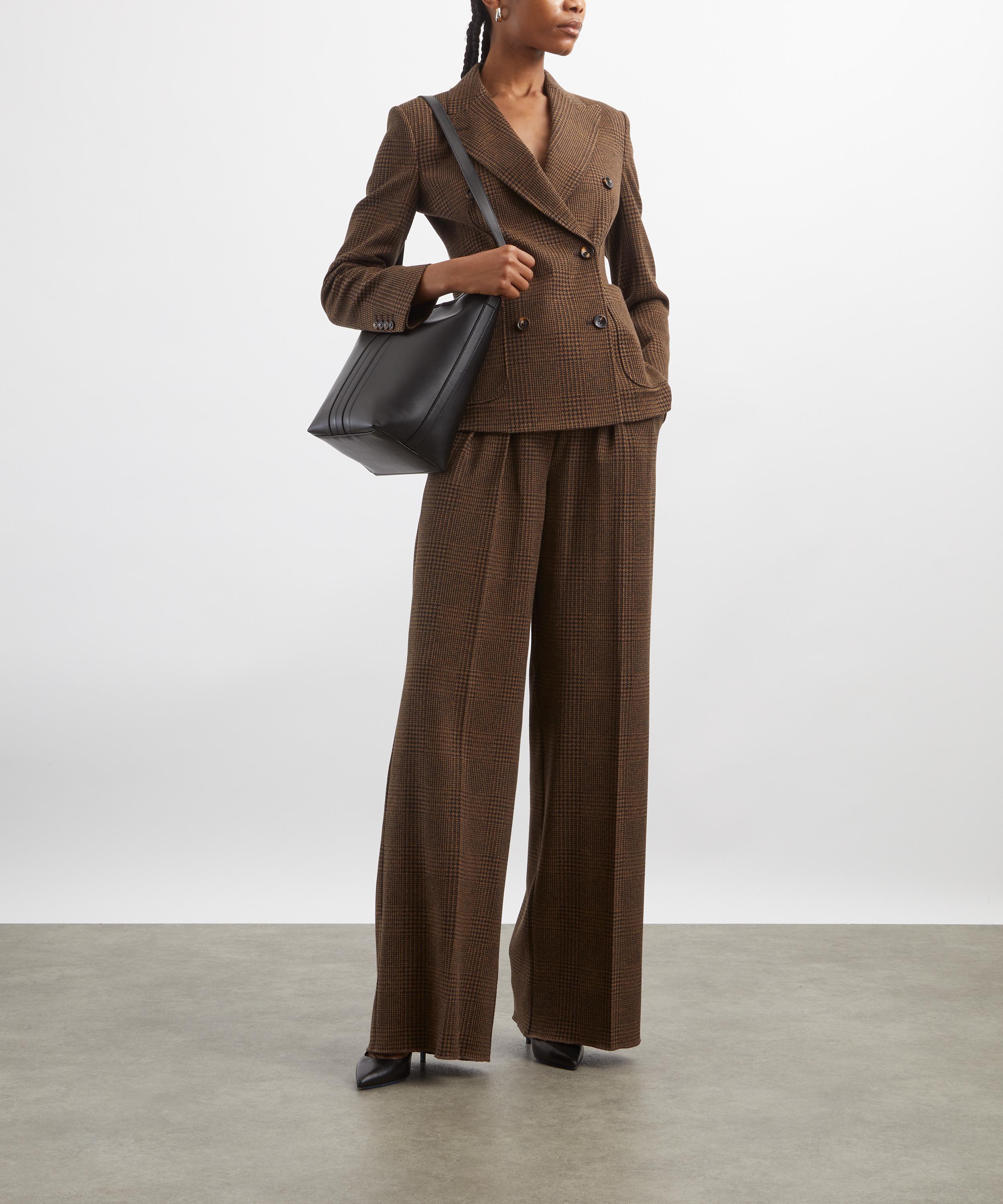 Max Mara - Zulma Patterned Wool-Blend Jersey Blazer image number 1