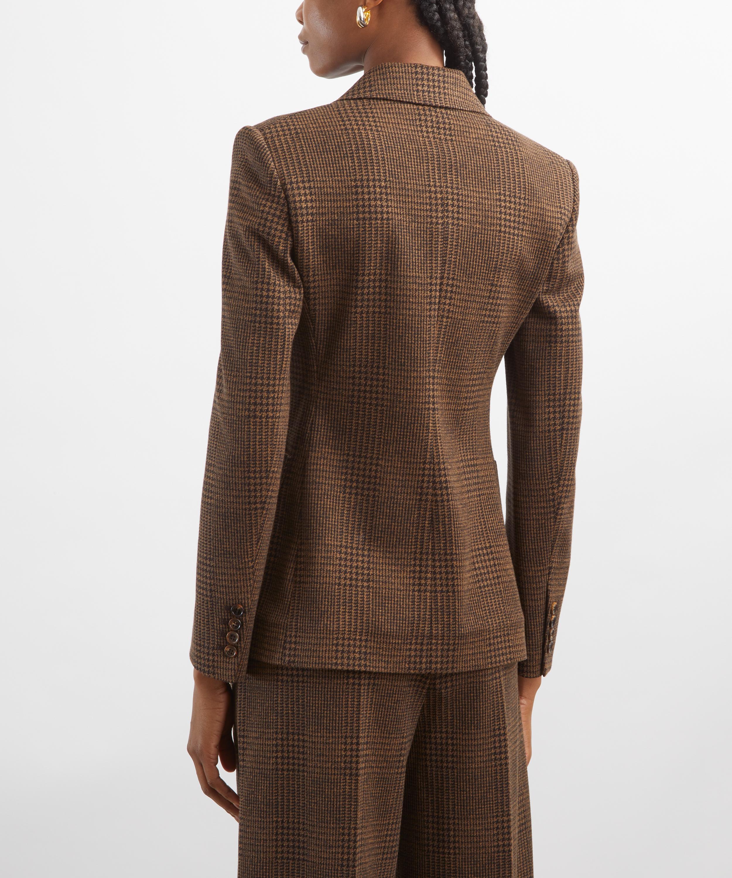 Max Mara - Zulma Patterned Wool-Blend Jersey Blazer image number 3