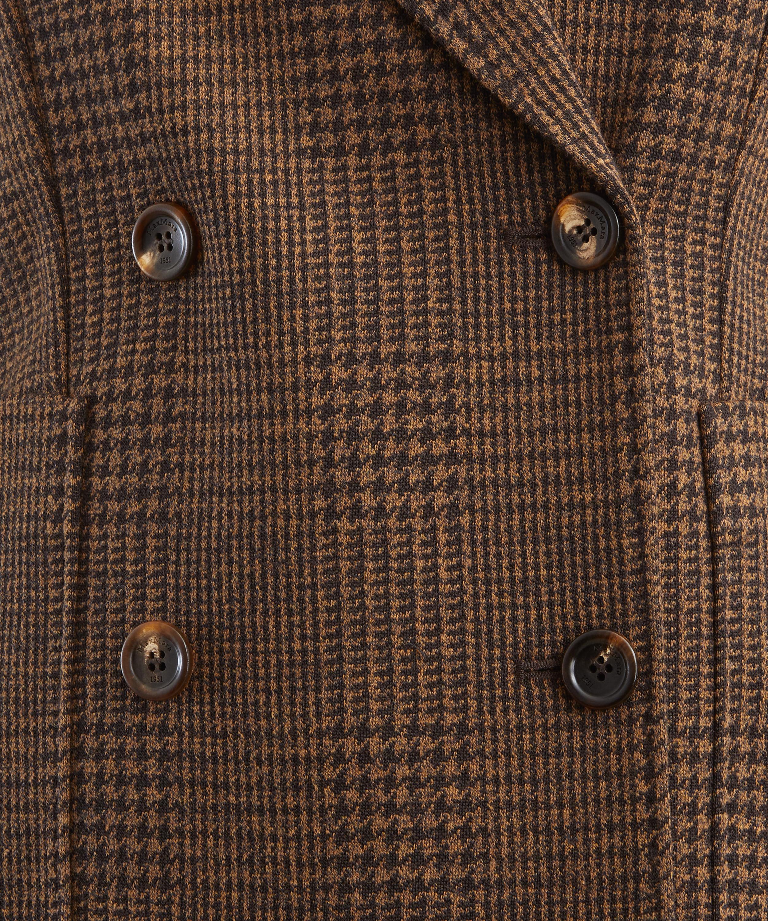 Max Mara - Zulma Patterned Wool-Blend Jersey Blazer image number 4