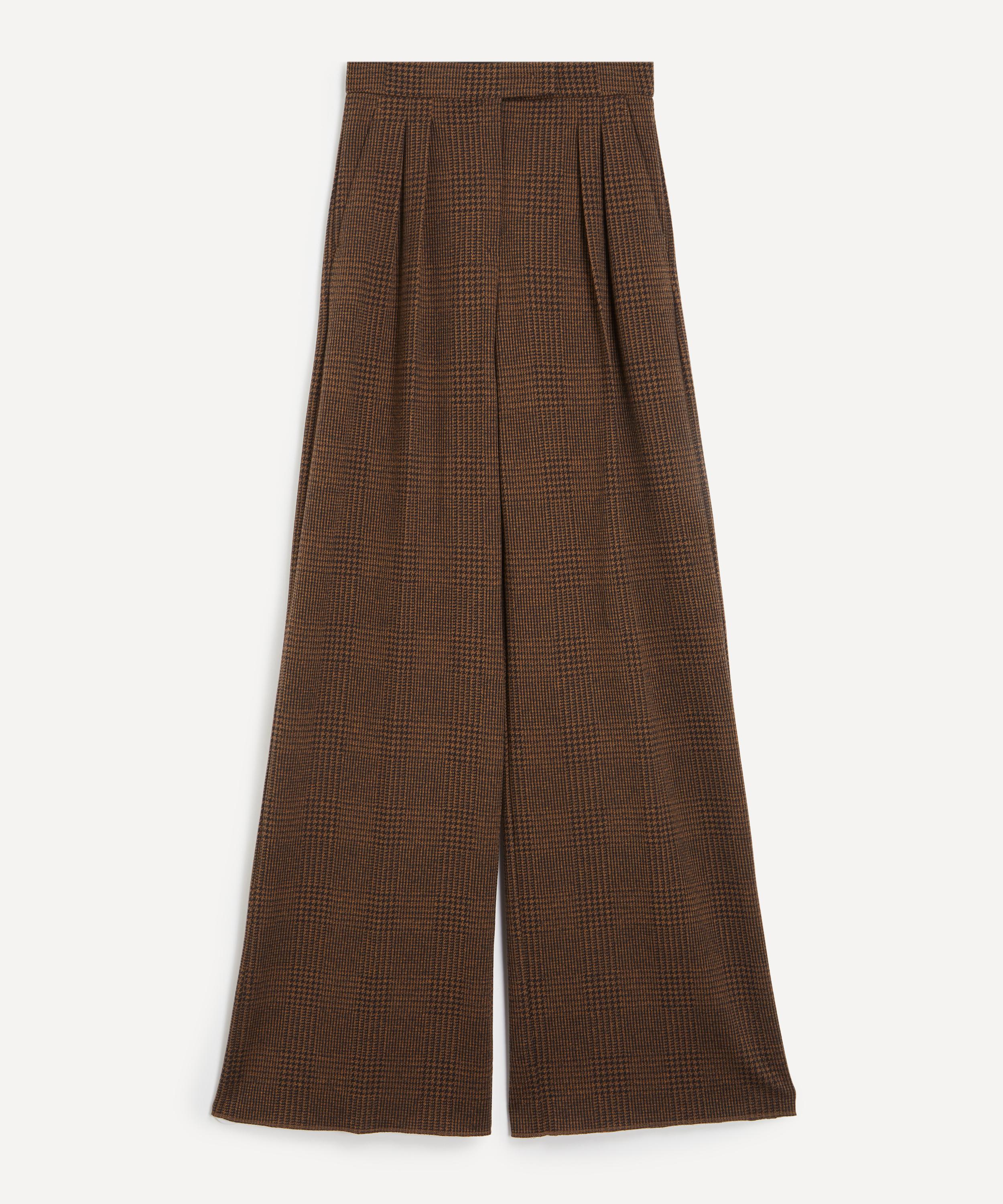 Max Mara - Ponza Patterned Wide-Leg Trousers image number 0