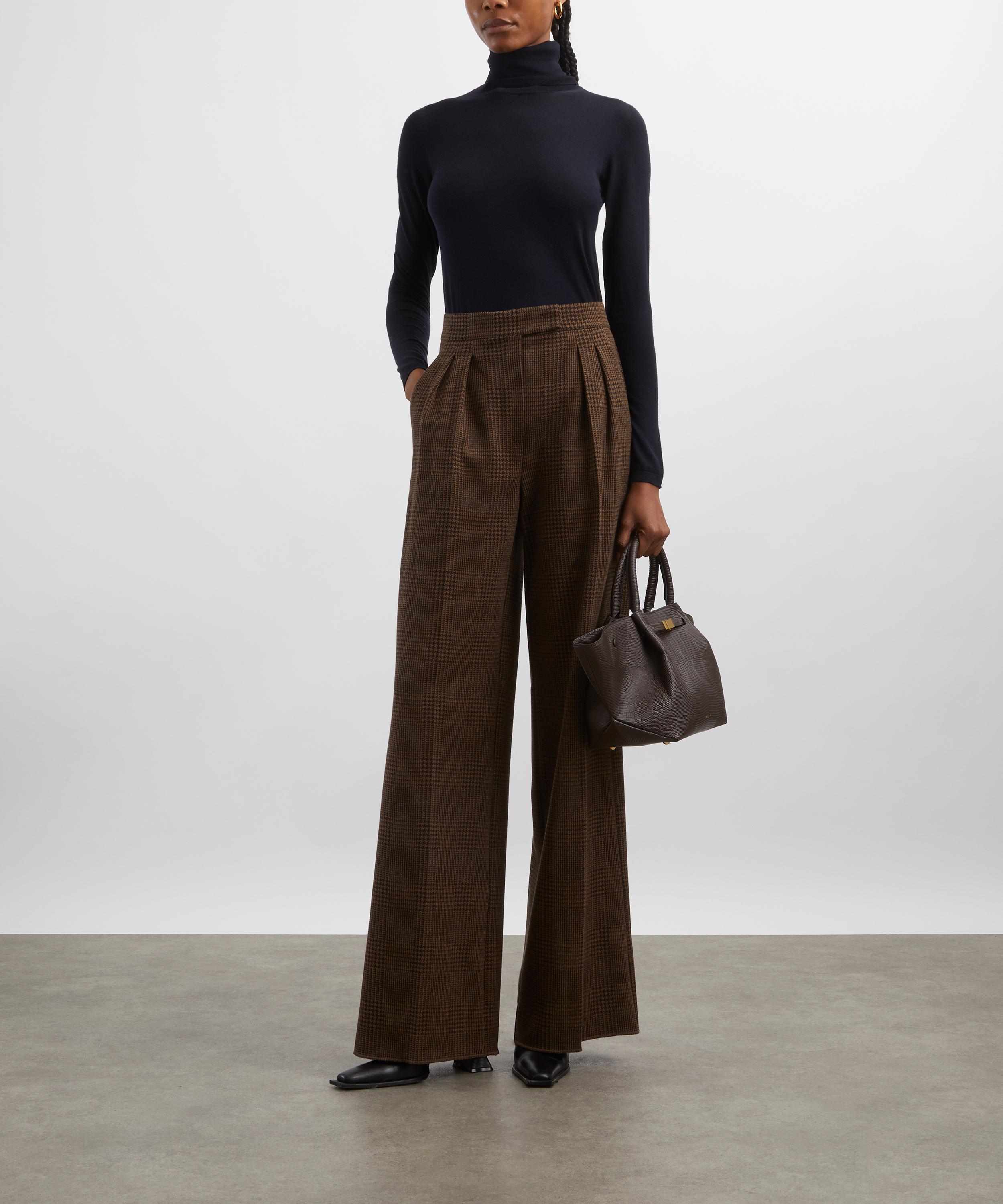 Max Mara - Ponza Patterned Wide-Leg Trousers image number 1