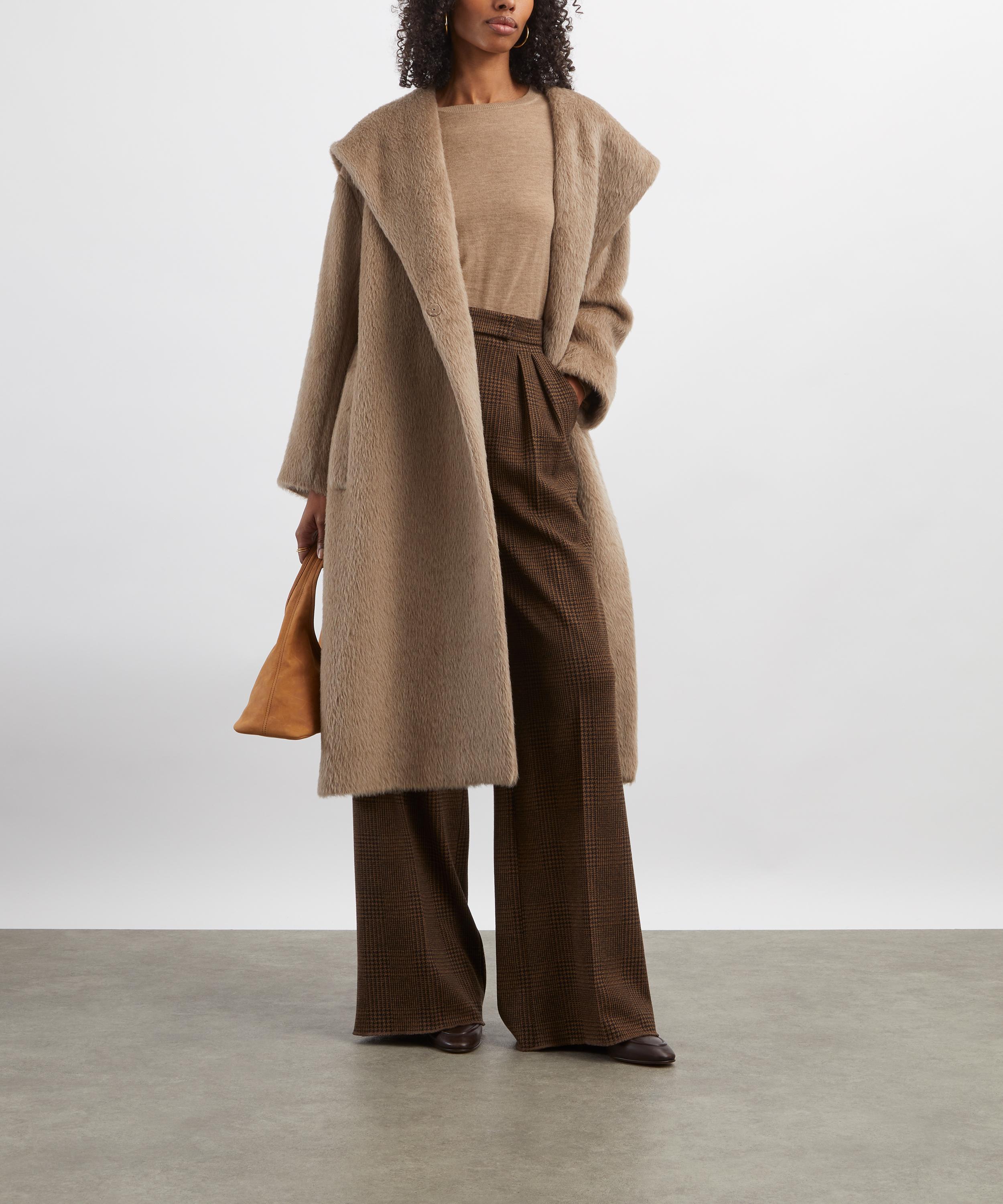 S Max Mara - Eliana Hooded Alpaca-Cashmere-Wool Coat image number 1