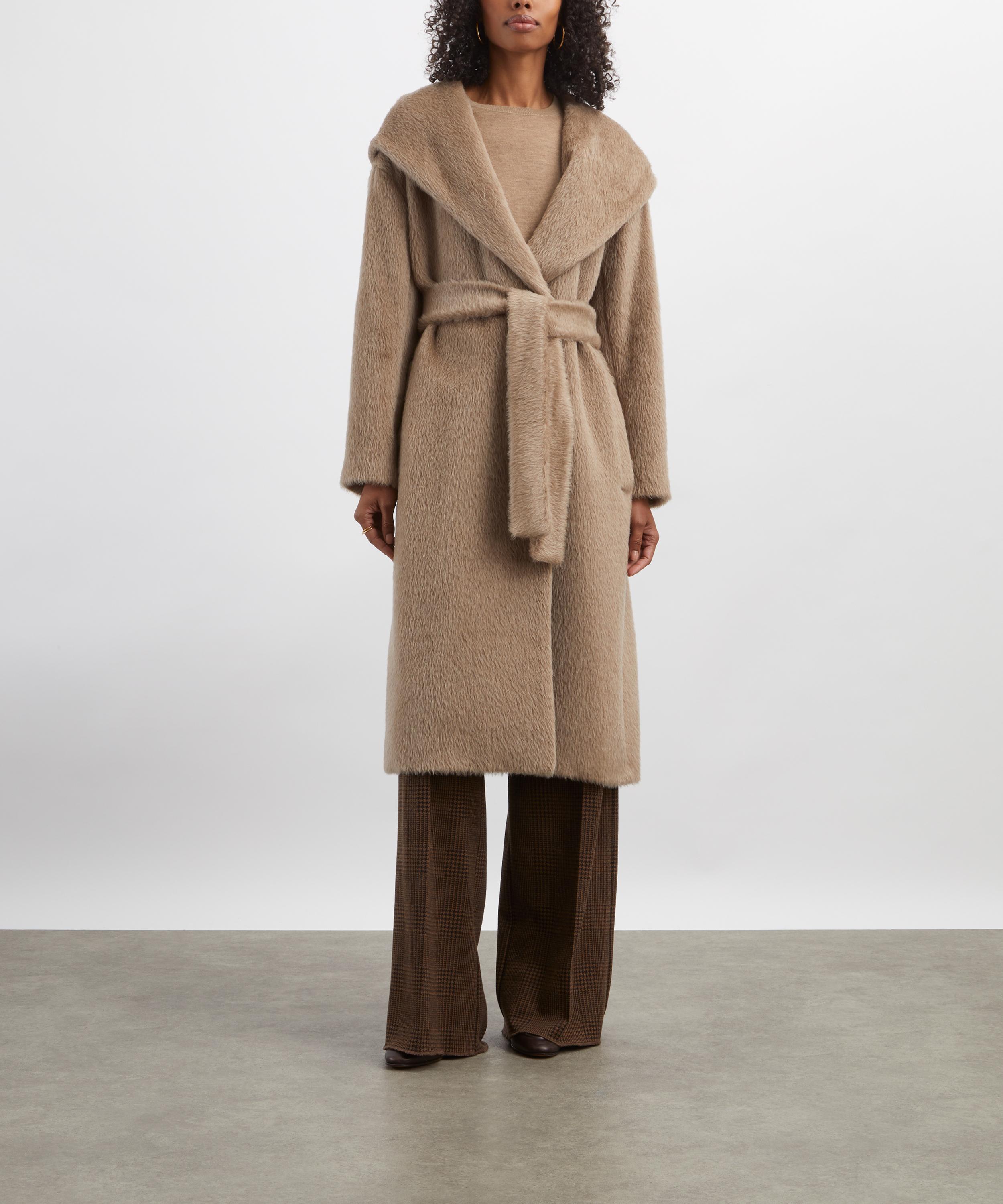 S Max Mara - Eliana Hooded Alpaca-Cashmere-Wool Coat image number 2