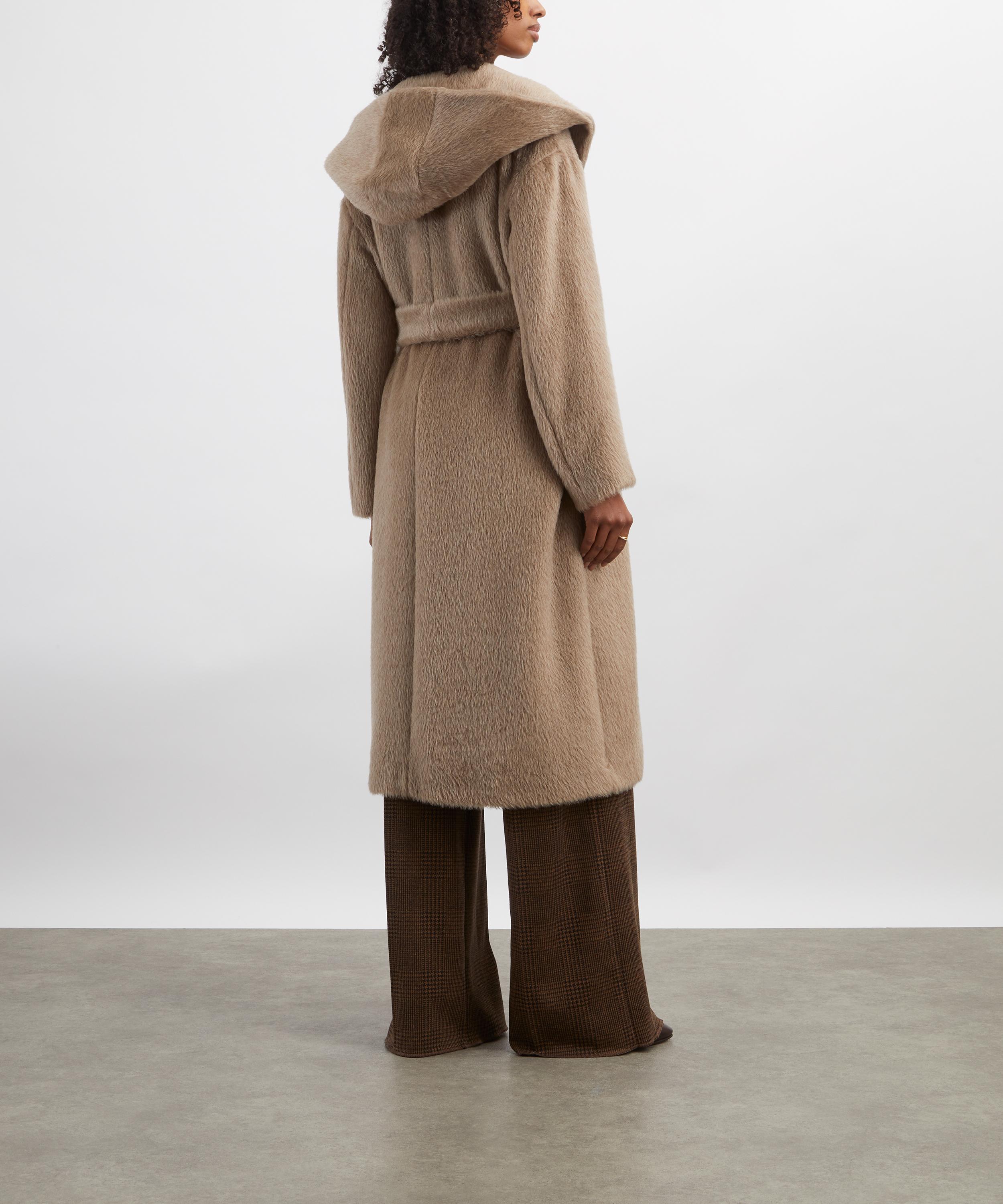S Max Mara - Eliana Hooded Alpaca-Cashmere-Wool Coat image number 3