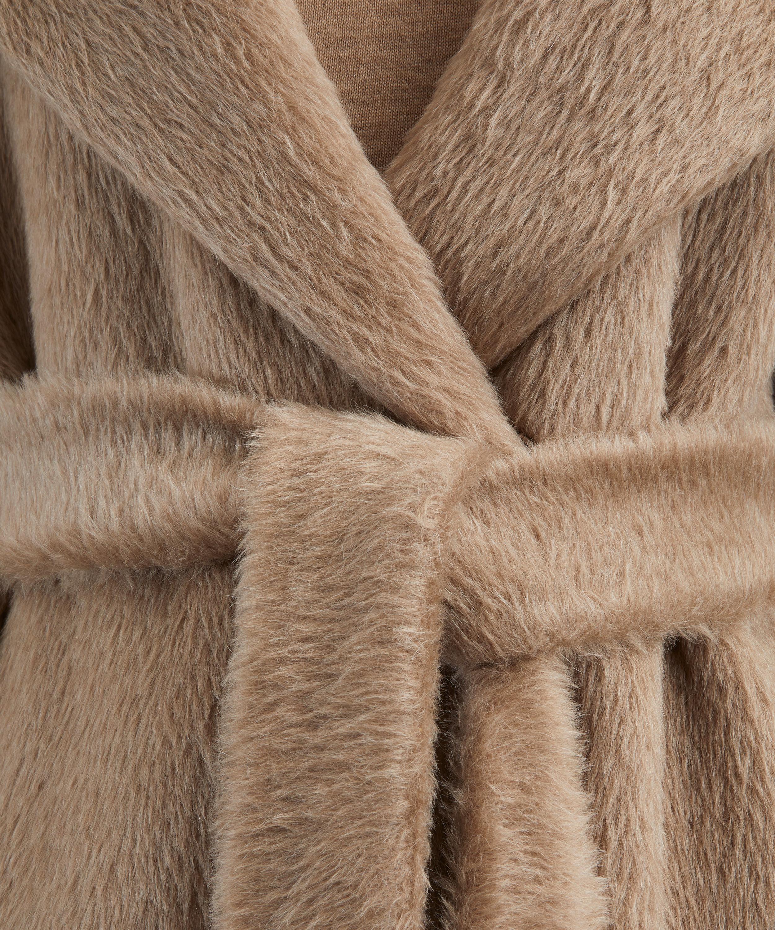 S Max Mara - Eliana Hooded Alpaca-Cashmere-Wool Coat image number 4