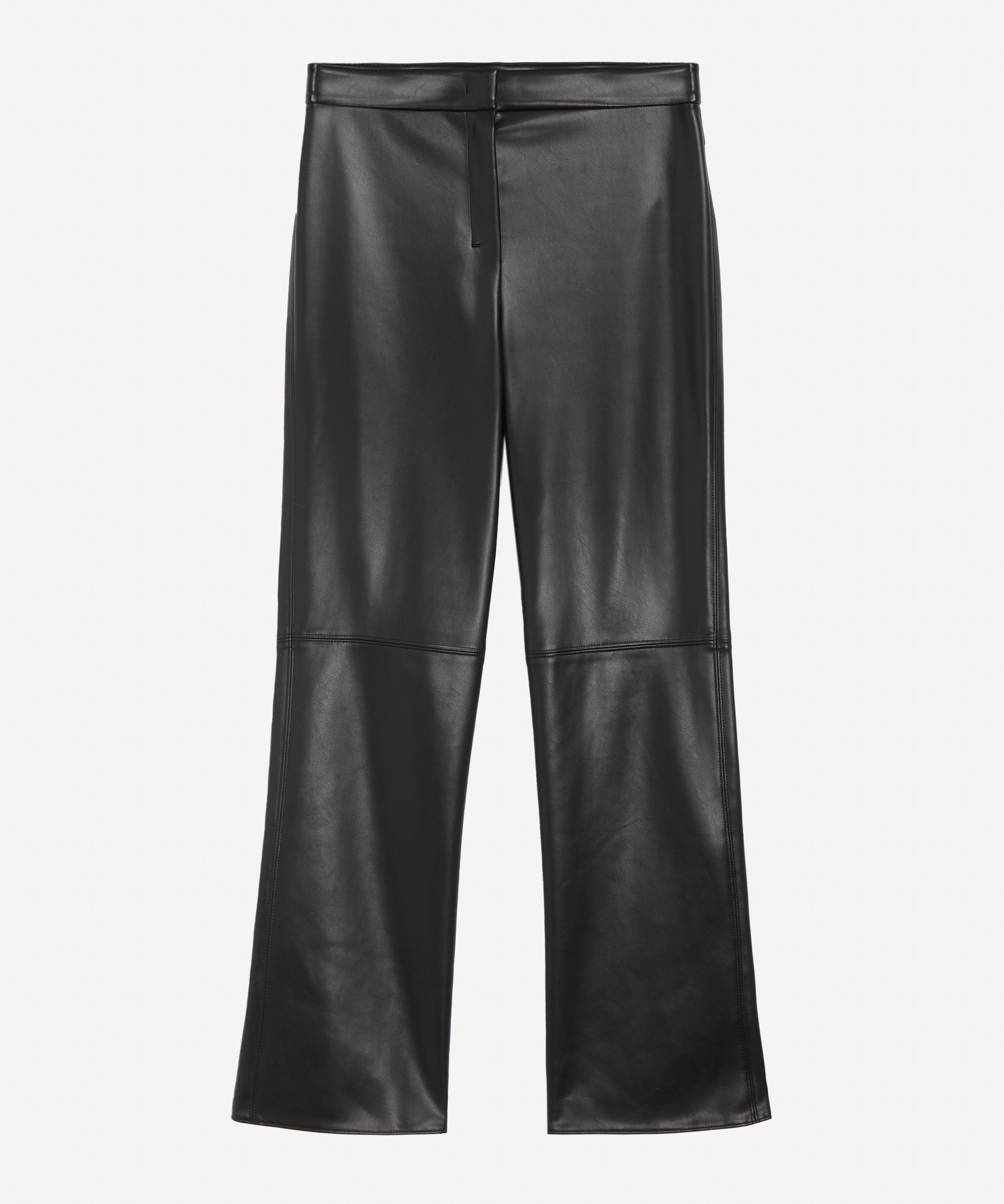 S Max Mara - Black Coated Slim-Fit Trousers image number 0