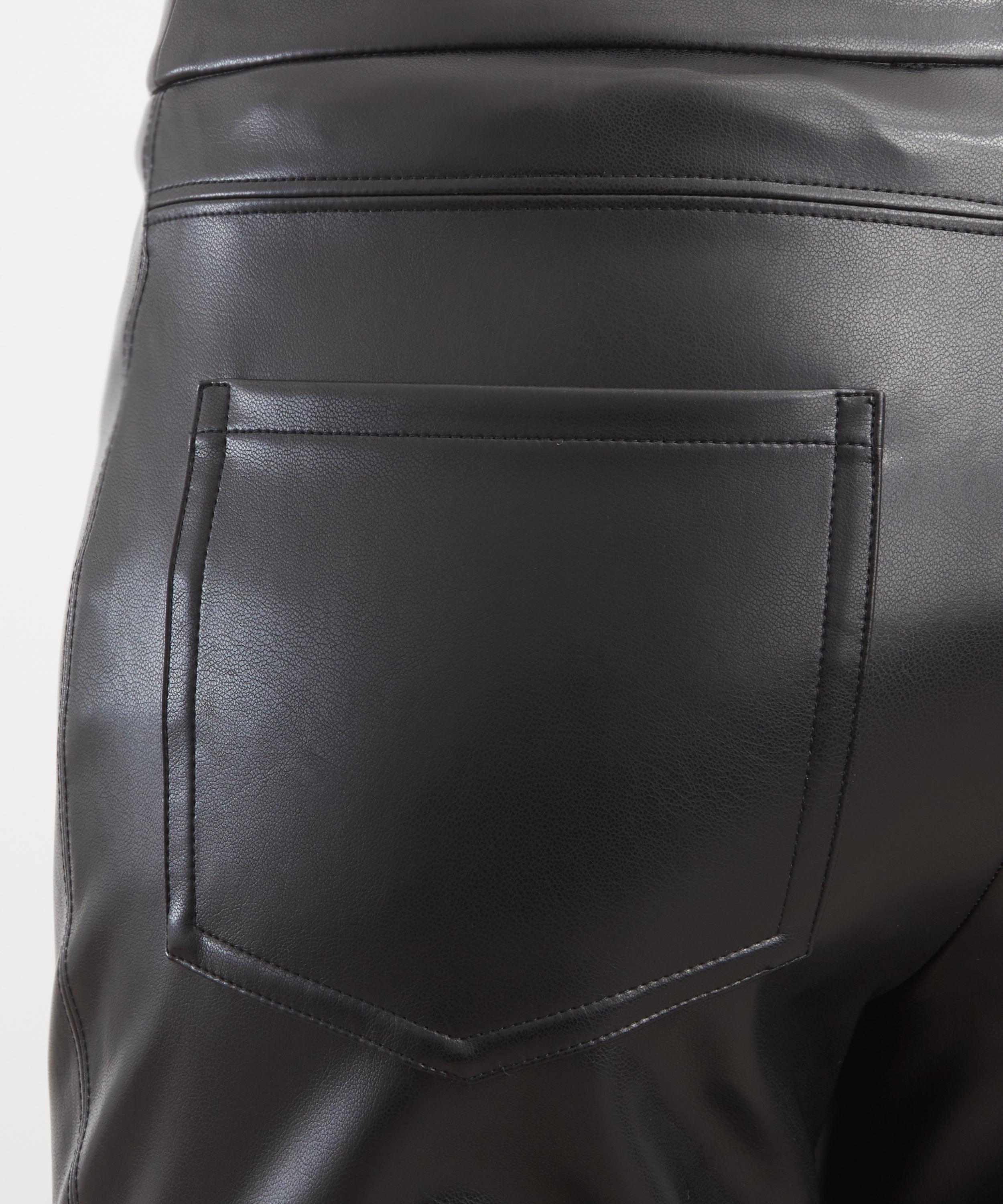 S Max Mara - Black Coated Slim-Fit Trousers image number 4