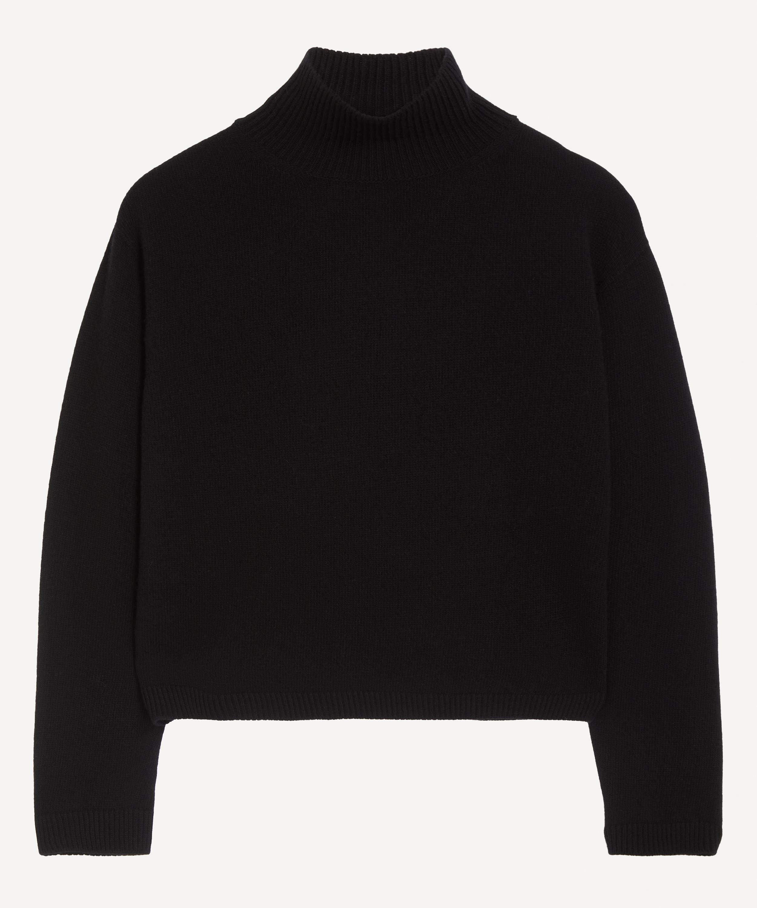 S Max Mara - Matteo Wool-Cashmere Cropped Polo-Neck Jumper image number 0