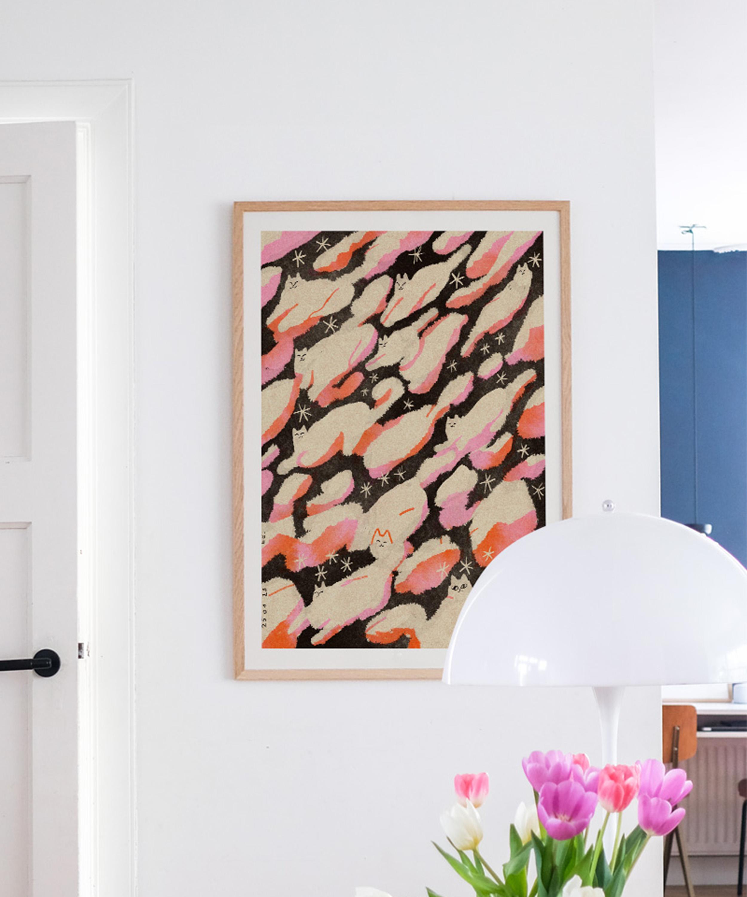 PSTR Studio - Enikő Eged Flurry Cat Cloud Framed Print image number 2