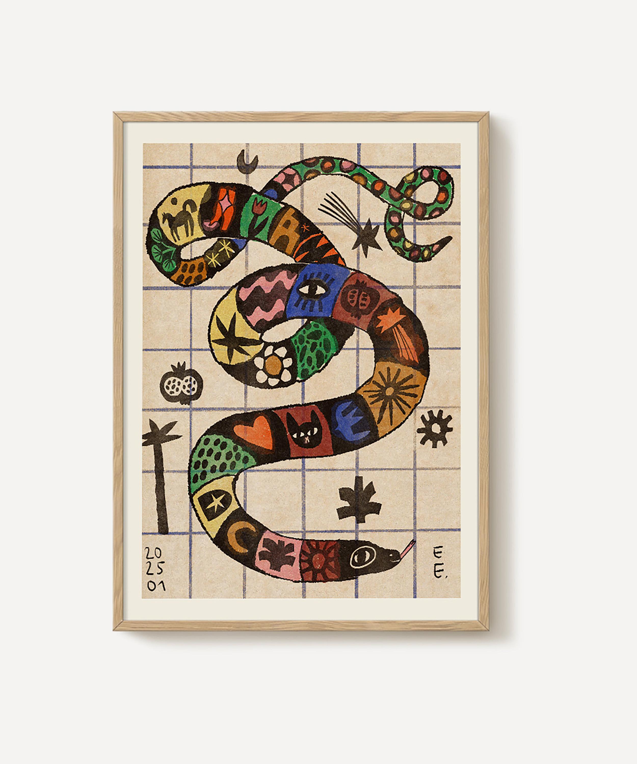 PSTR Studio - Enikő Eged Magic Snake Framed Print image number 0
