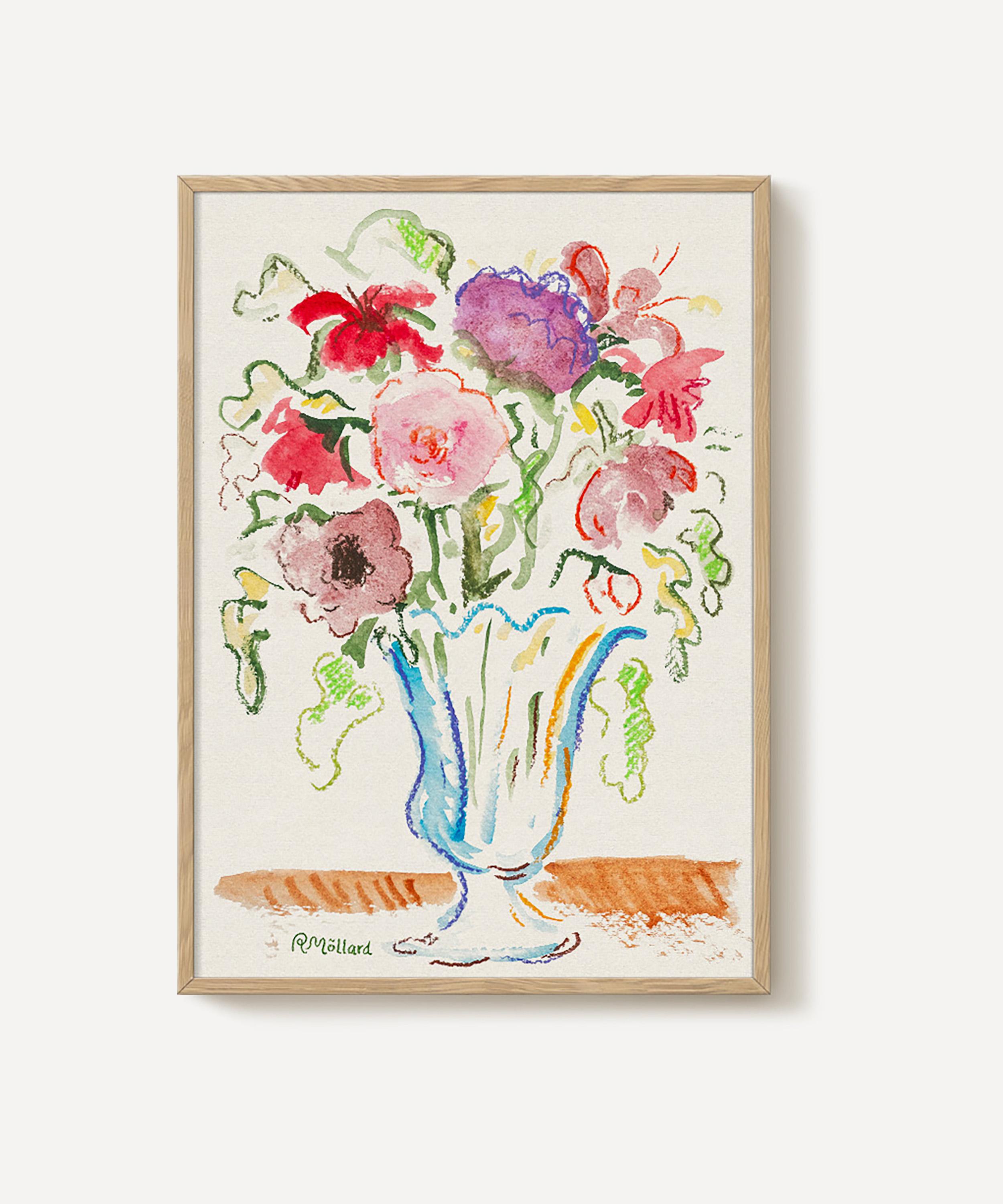 PSTR Studio - Robert Möllard Bouquet in Crystal Vase Framed Print image number 0