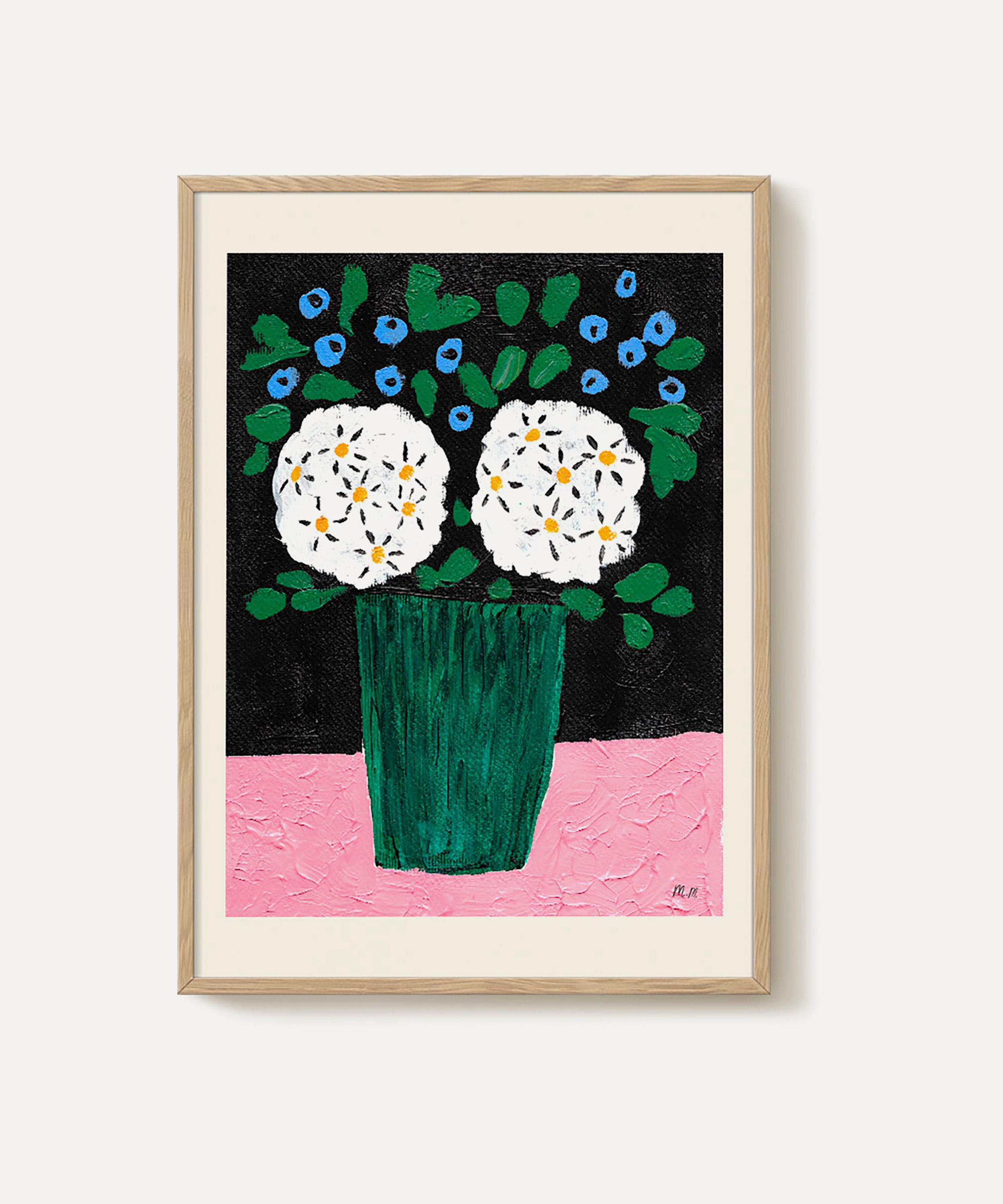 PSTR Studio - Madelen Möllard Bouquet in Green Vase Framed Print image number 0