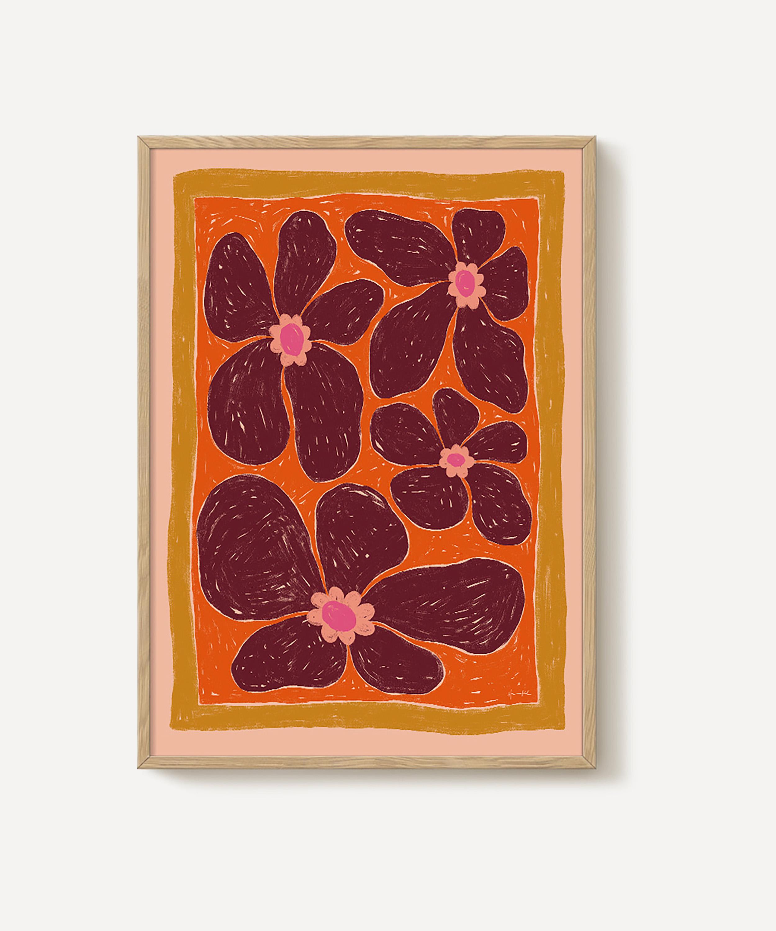 PSTR Studio - Hannah KL Stardust Orange Framed Print image number 0