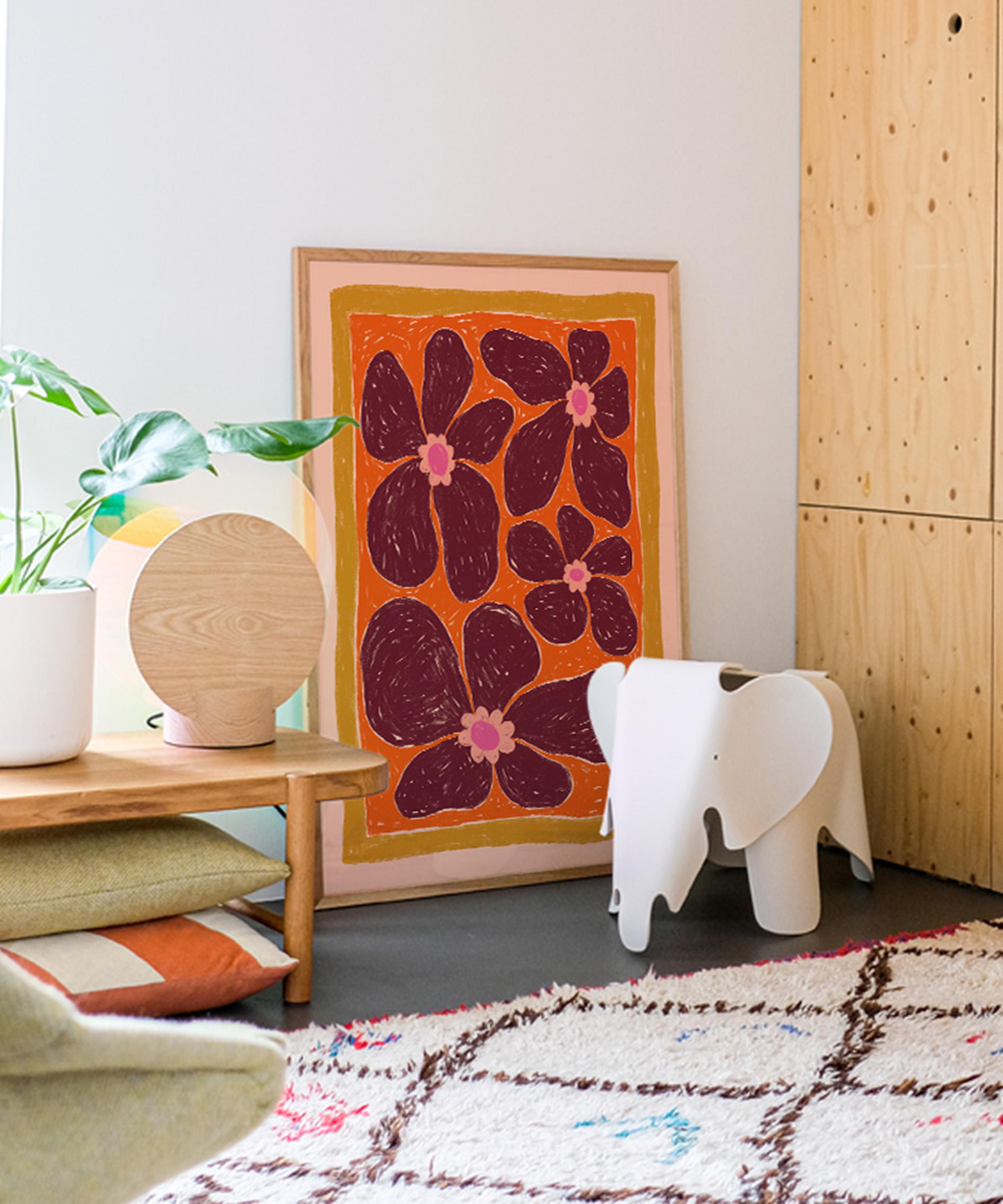 PSTR Studio - Hannah KL Stardust Orange Framed Print image number 1