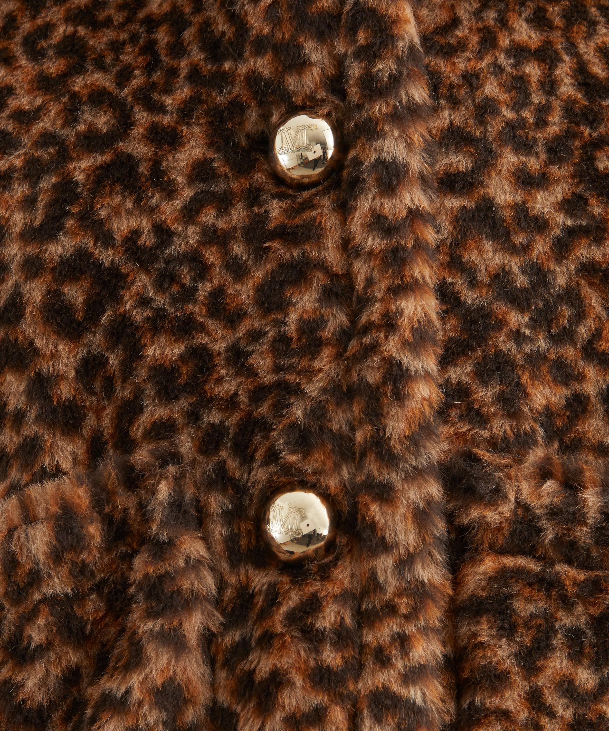 Max Mara - Titty Alpaca-Wool Teddy Spotted Jacquard Cape image number 4