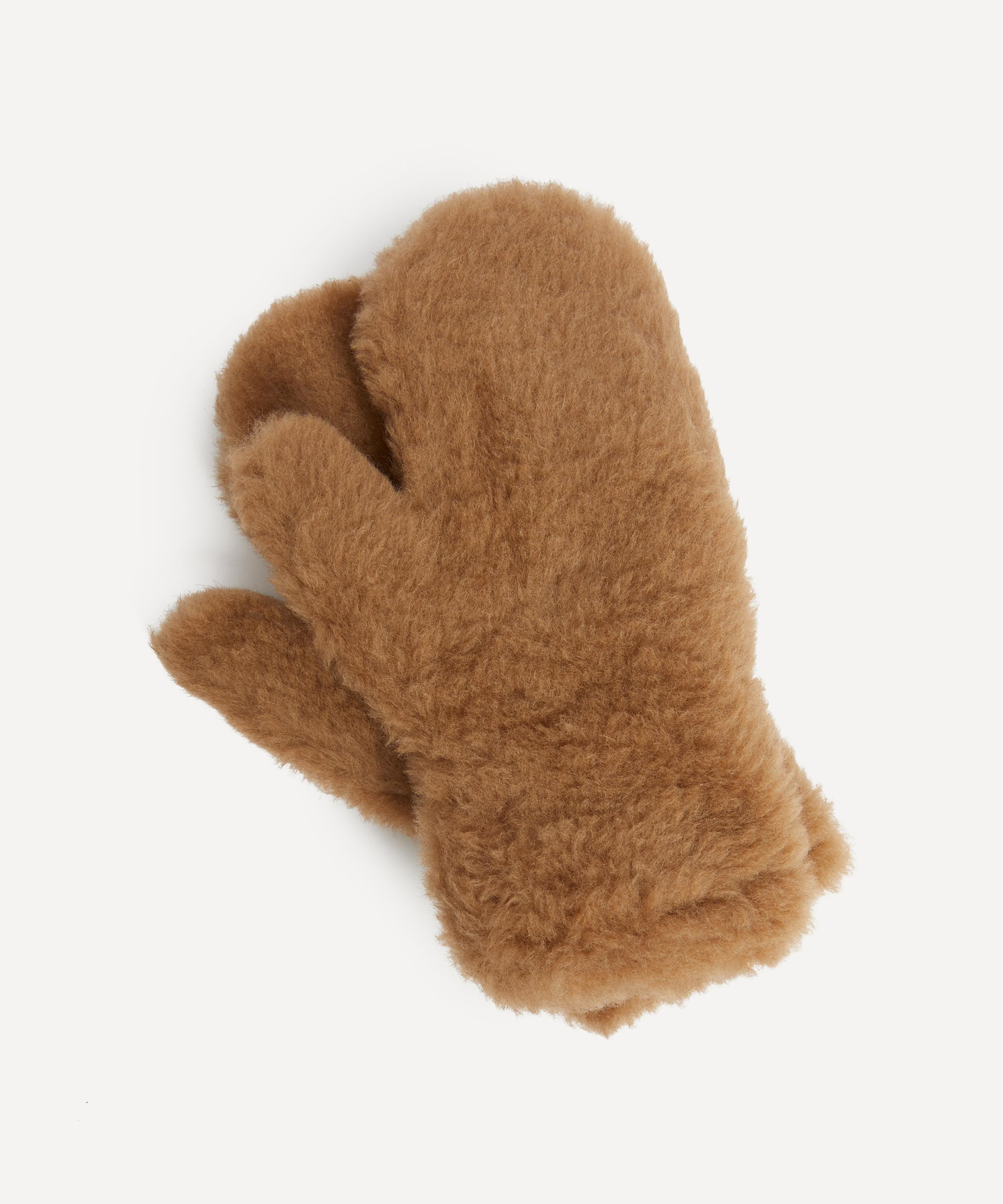MaxMara - Teddy Fabric Mittens image number 1
