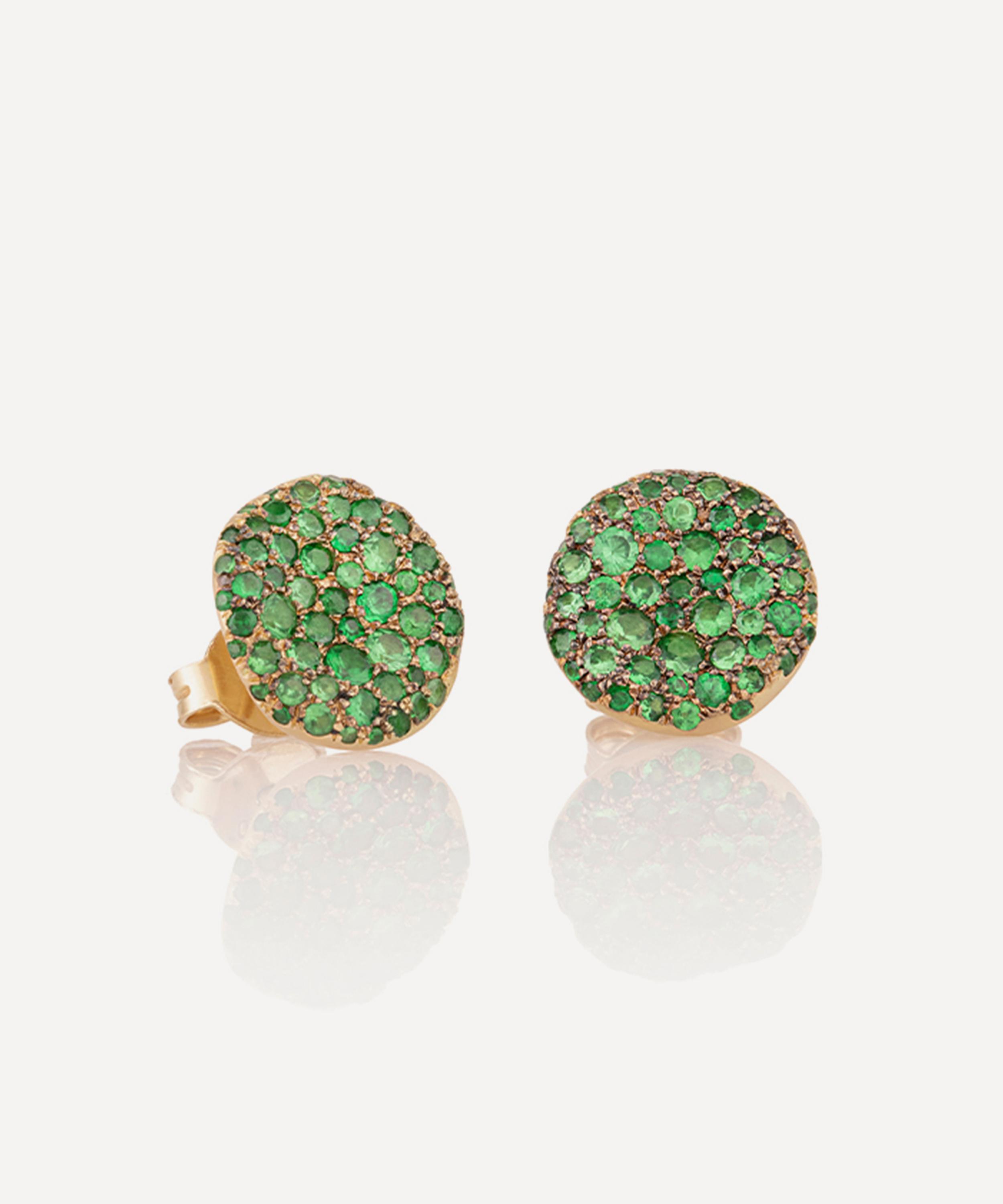 Nada Ghazal - 18ct Gold Baby Malak Original Drop Bonbon Small Round Drop Earrings image number 0