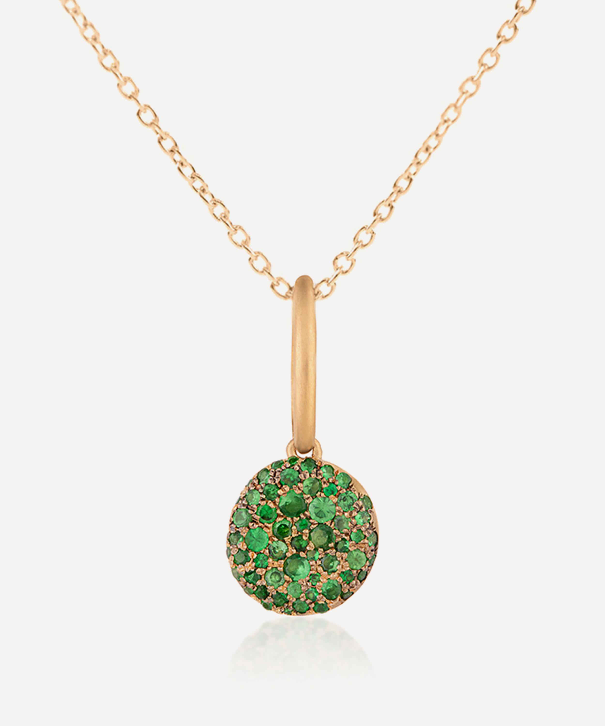 Nada Ghazal - 18ct Gold Baby Malak Original Drop Bonbon Small Round Pendant Necklace image number 0
