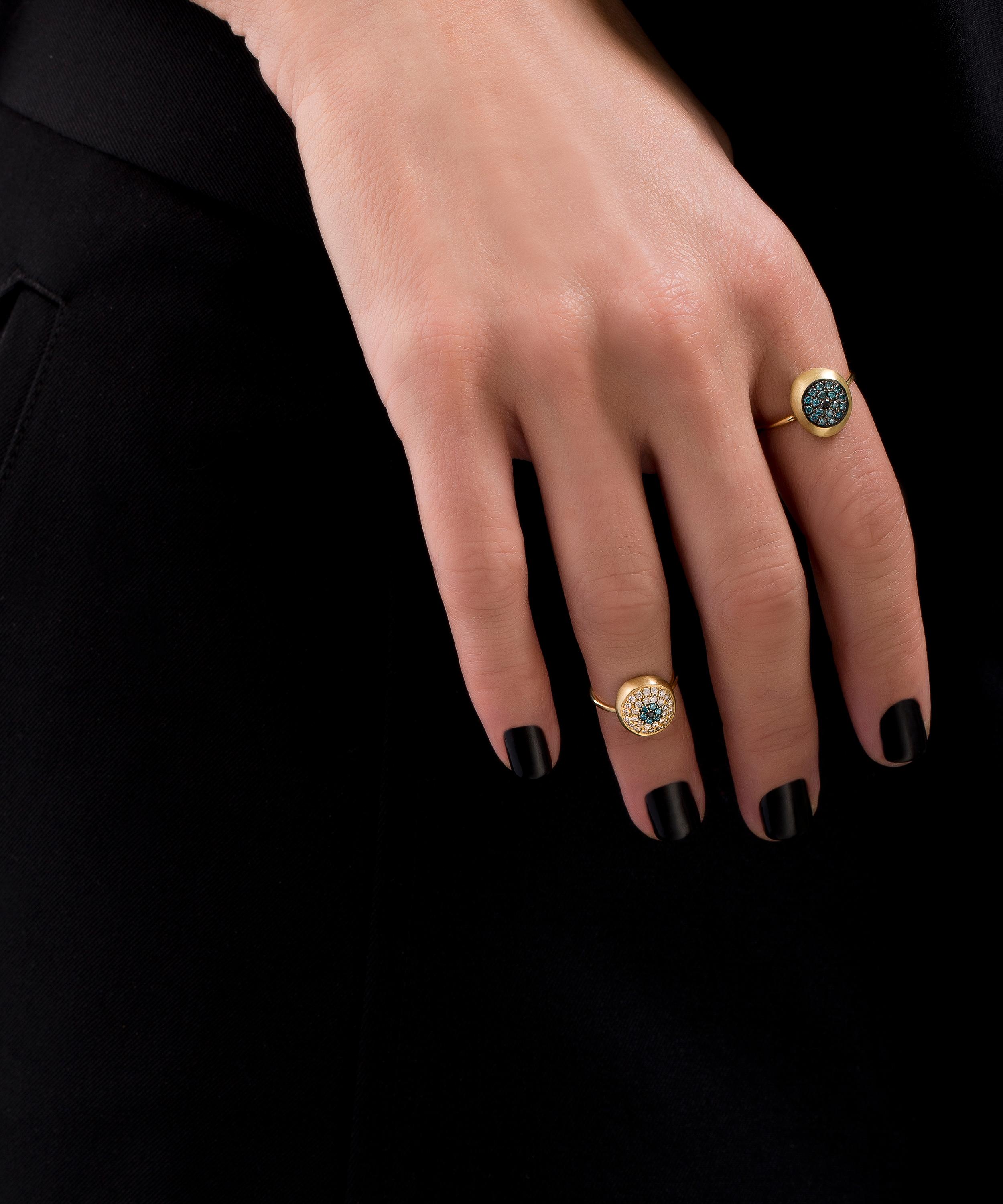 Nada Ghazal - 18ct Gold Big Healing Eye Ring