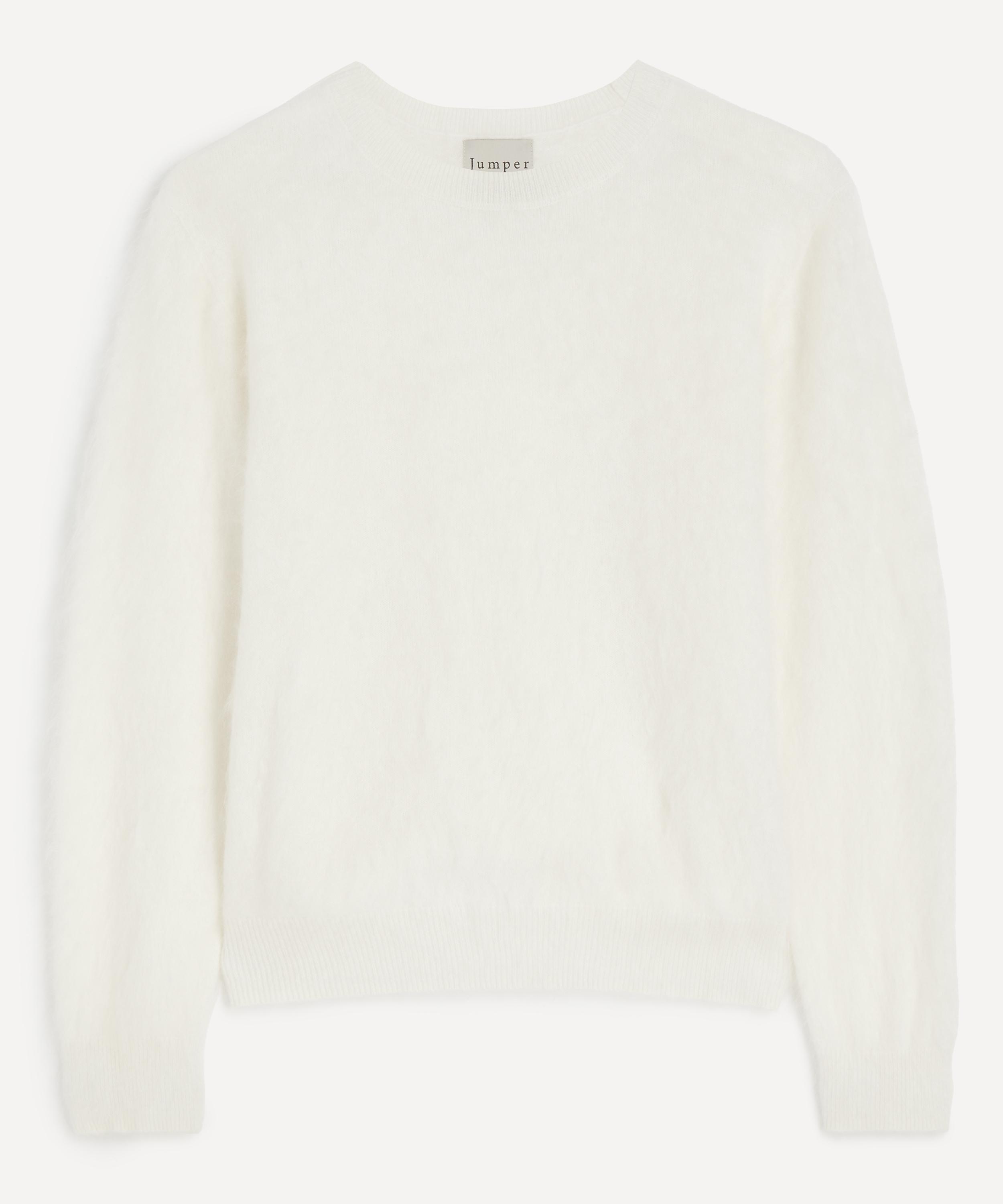 Jumper 1234 - Cream Brushed Cashmere Crew Jumper