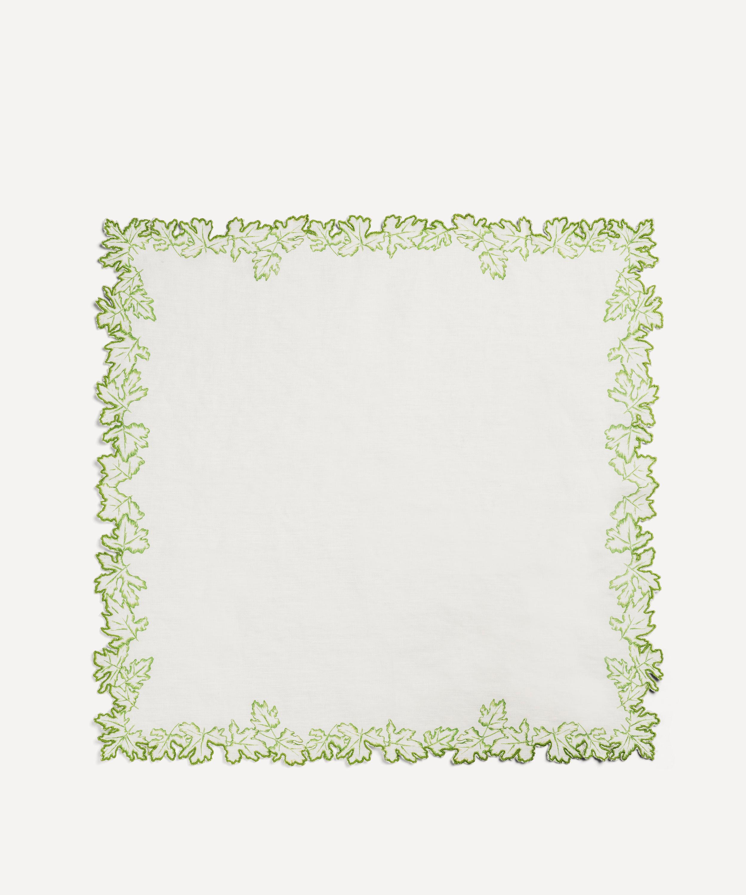 Daylesford - Embroidered Geranium Napkin image number 0