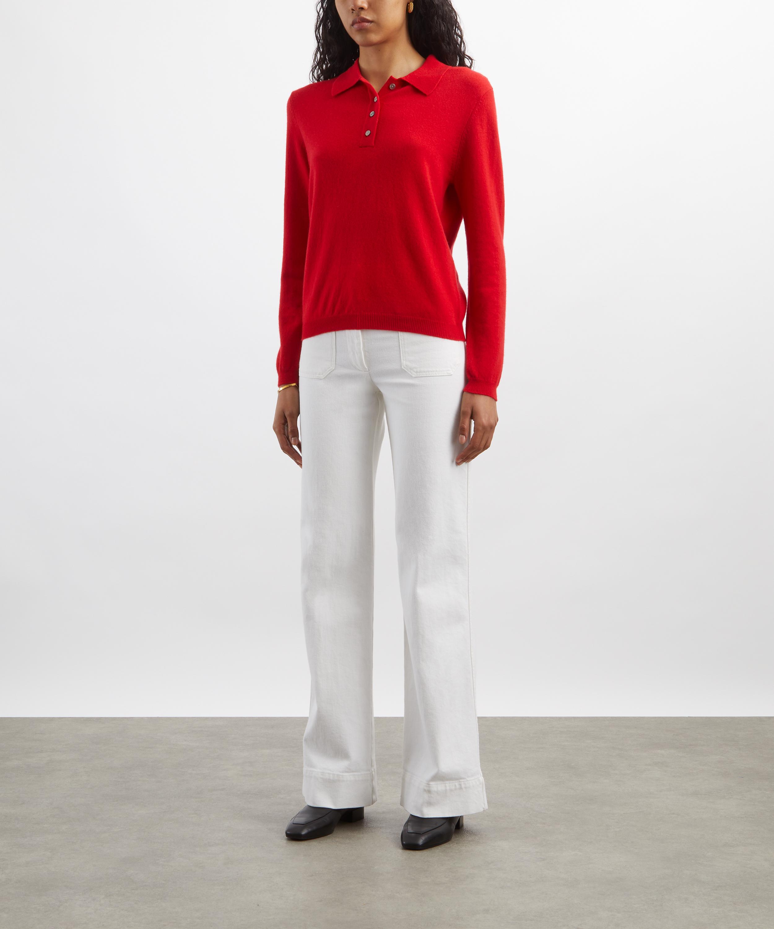 Jumper 1234 - Red Cashmere Polo image number 1