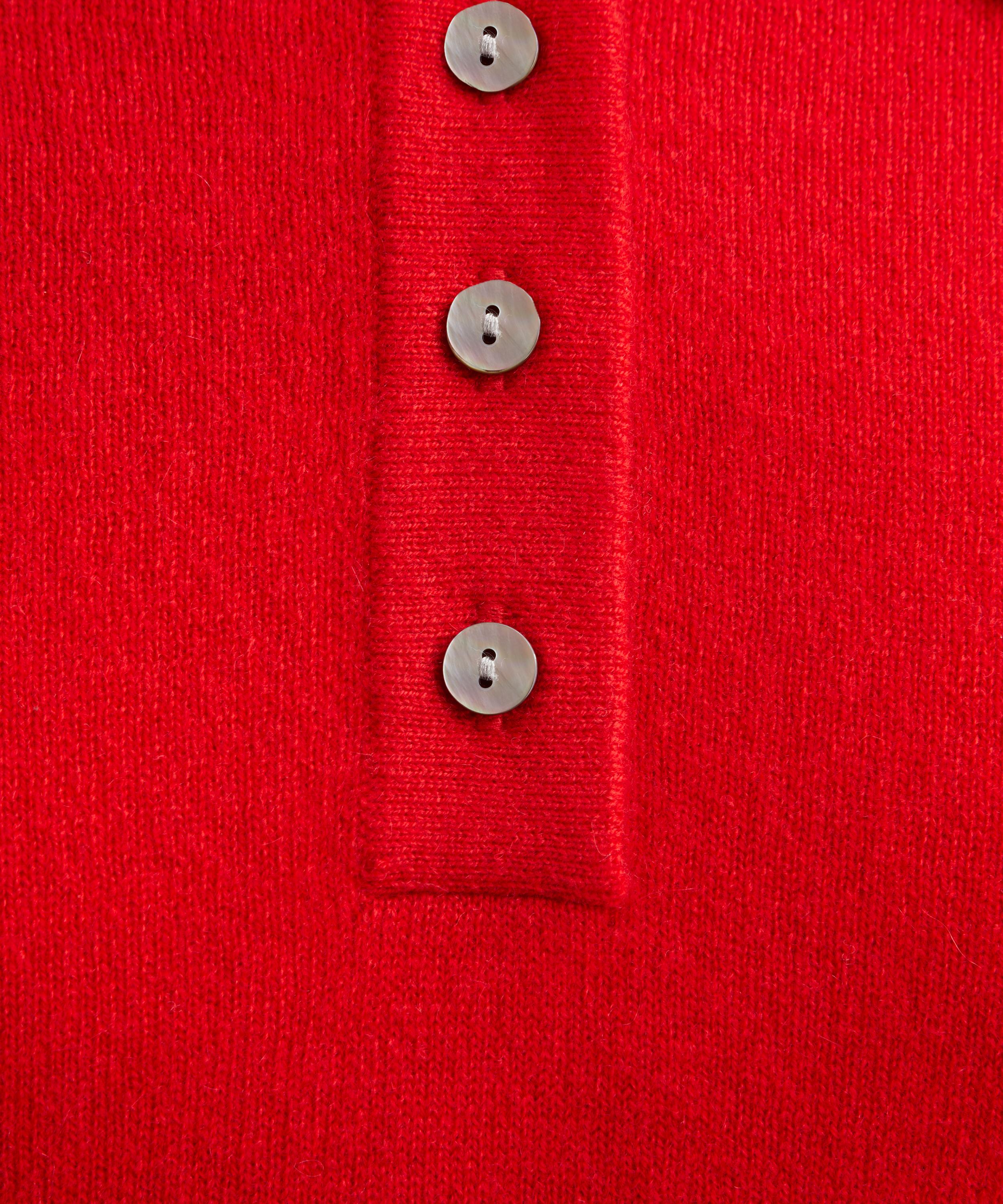 Jumper 1234 - Red Cashmere Polo image number 4