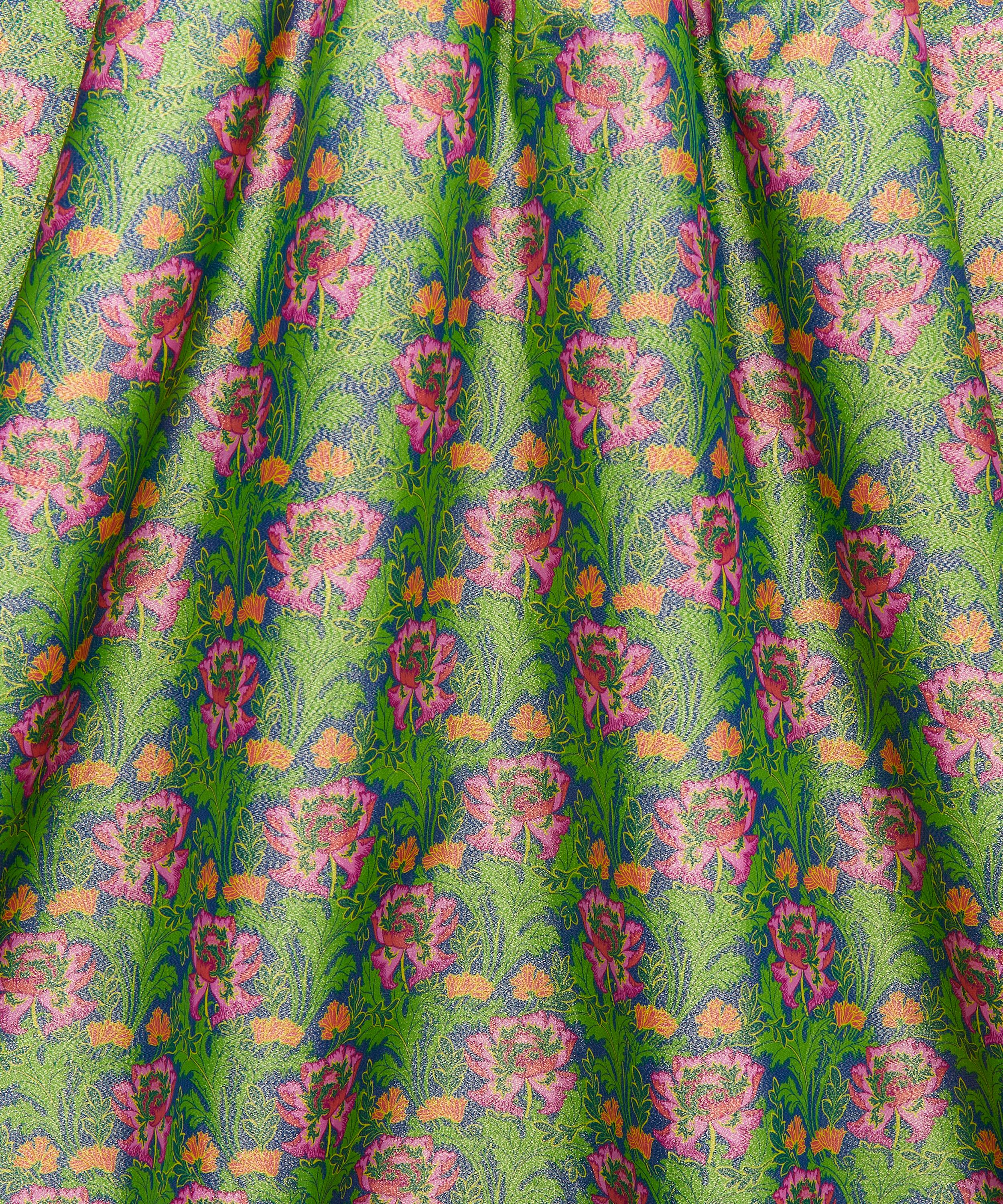 Liberty - Poppy Flair Codrington Silk Lurex image number 2