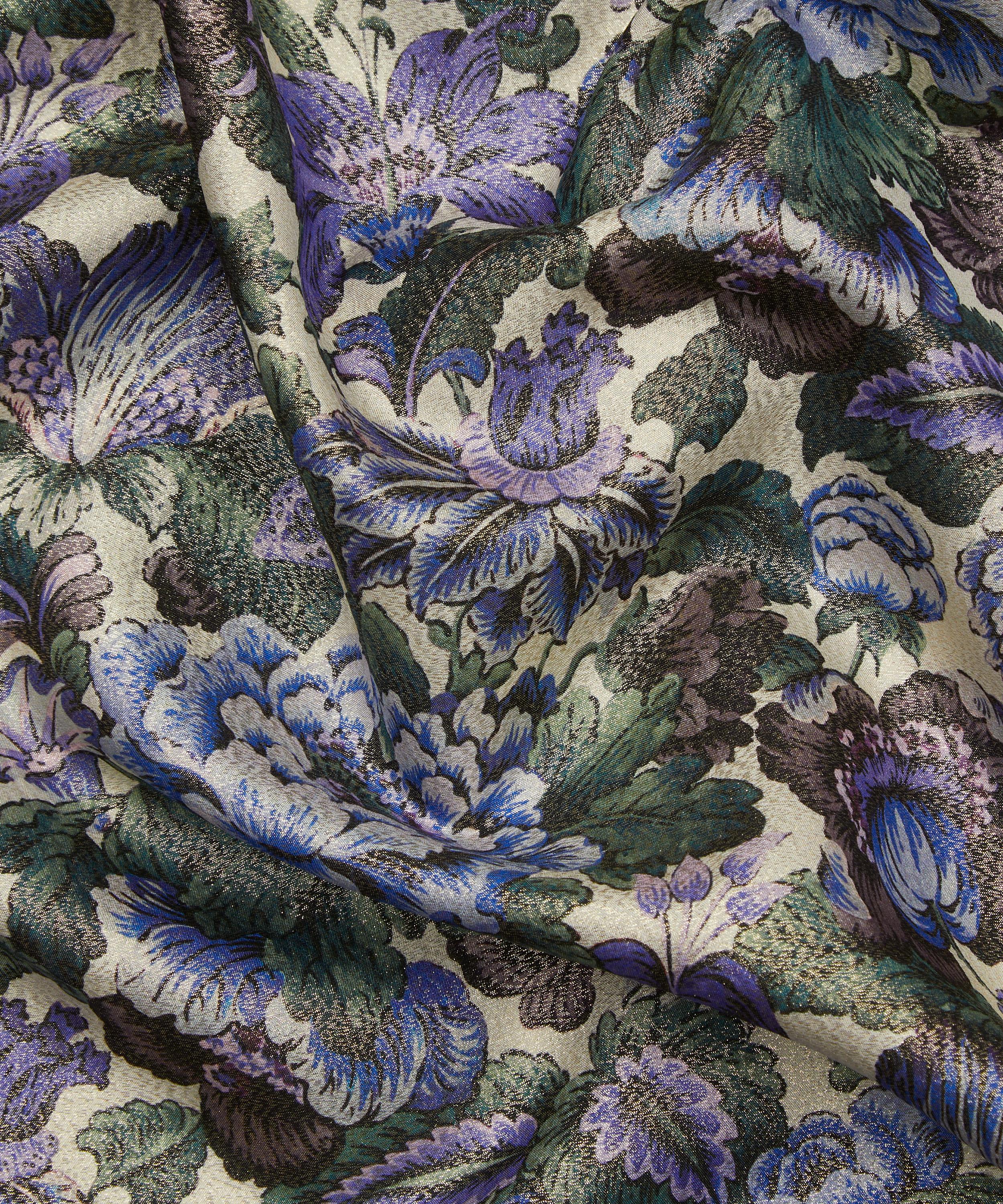 Liberty - Cecily Floral Codrington Silk Lurex image number 3