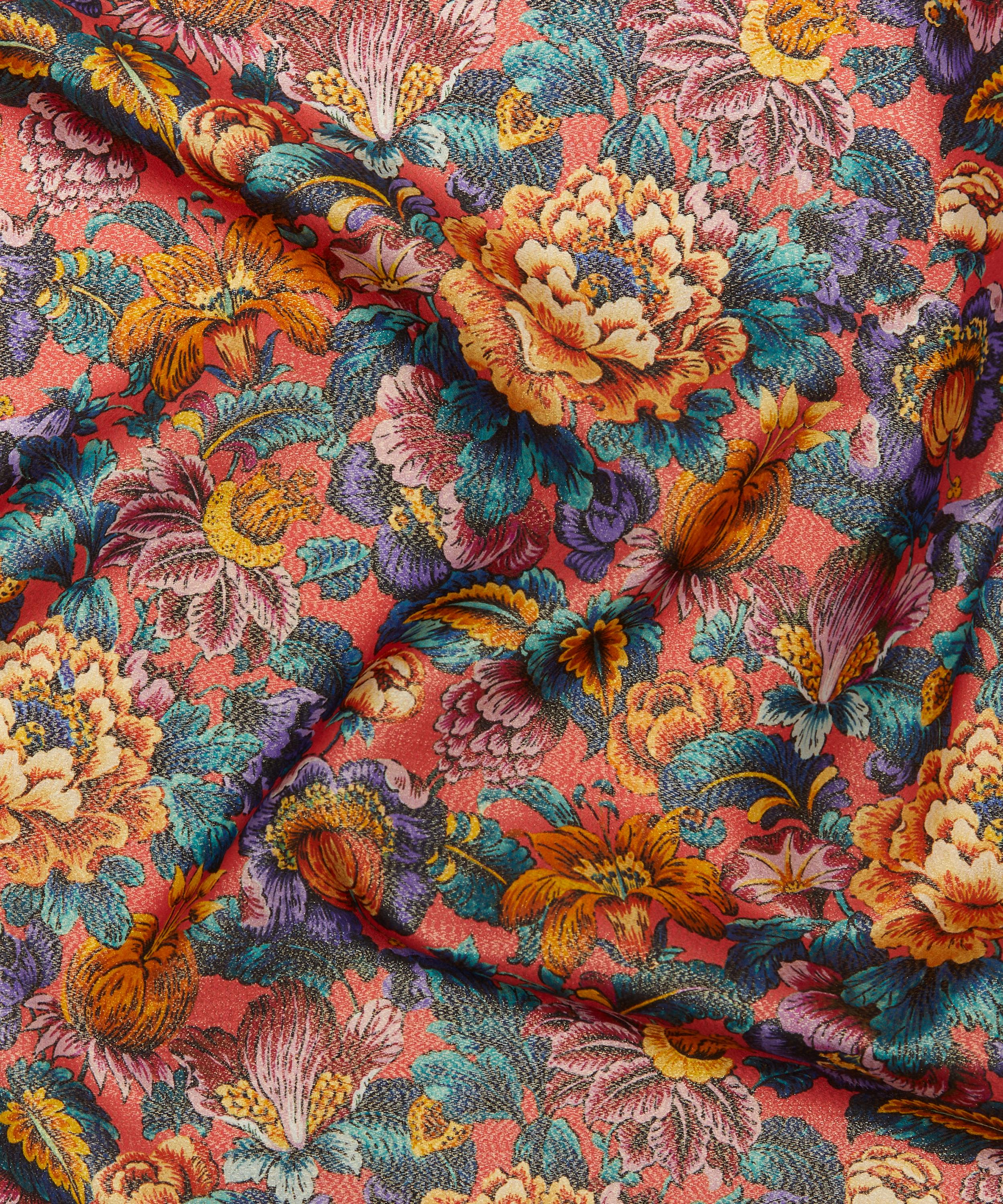 Liberty - Cecily Floral Codrington Silk Lurex image number 3