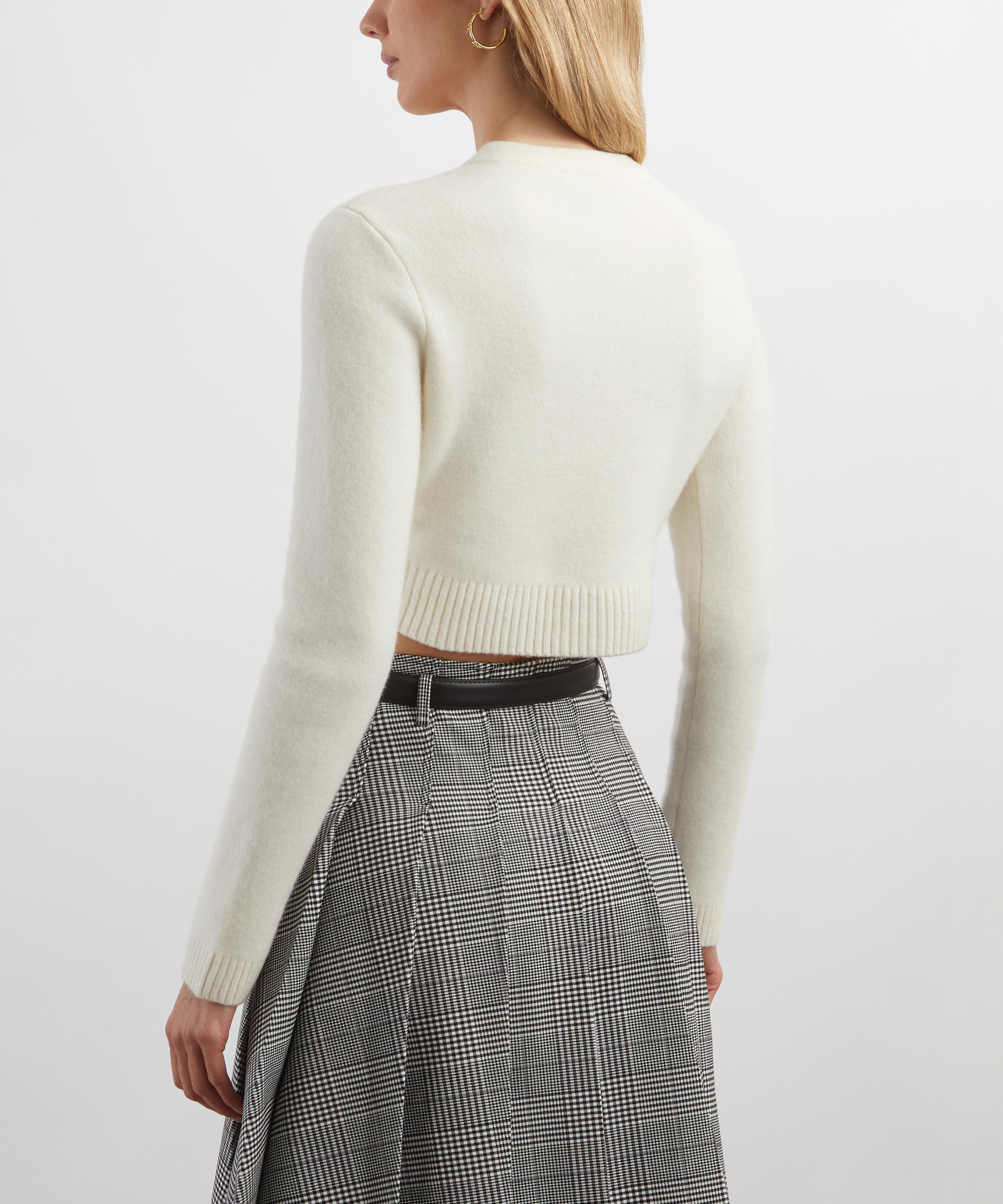 Self-Portrait - Cream Wool Cardigan image number 3