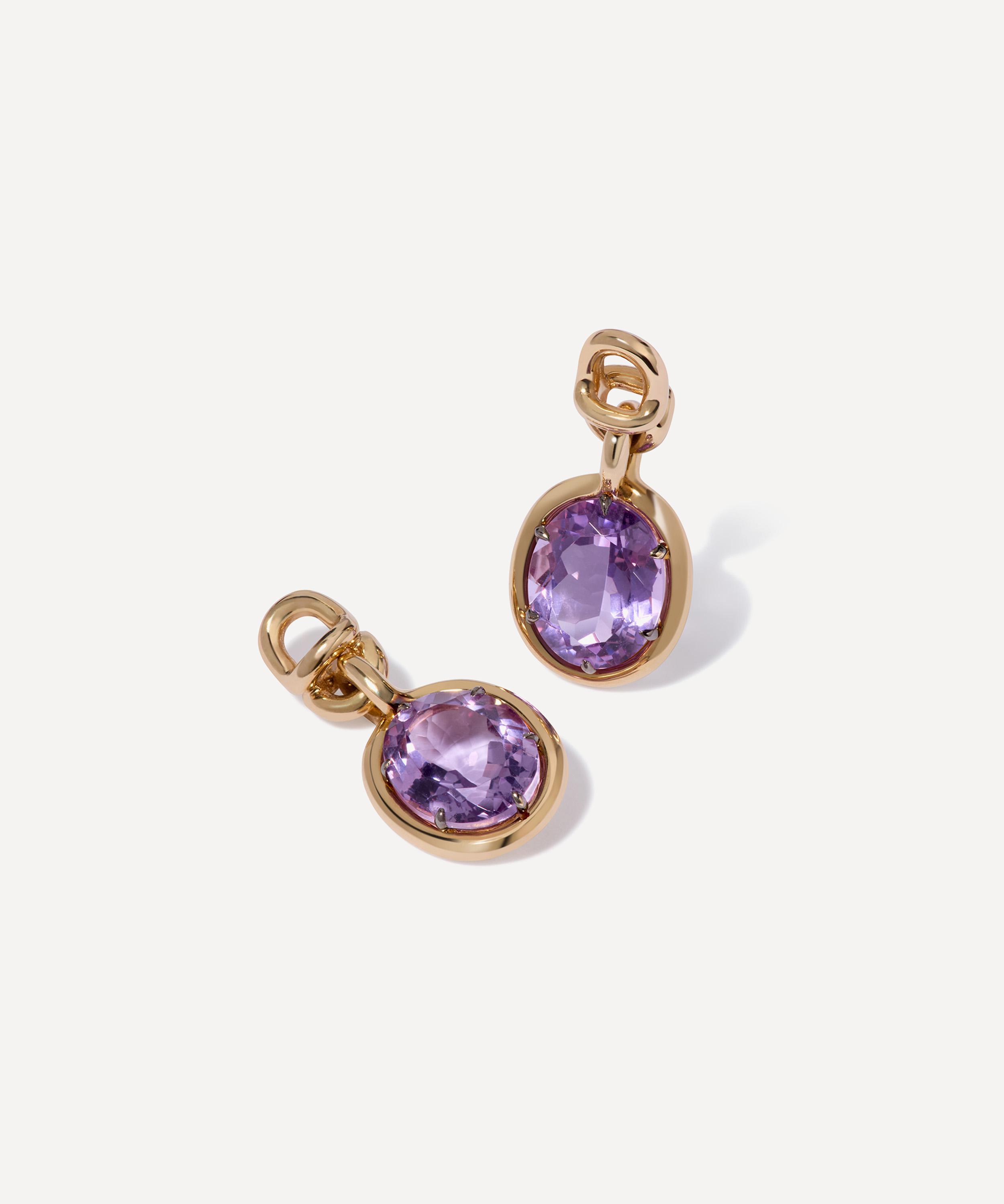 Annoushka - 14ct Gold Amethyst Earring Drops image number 0