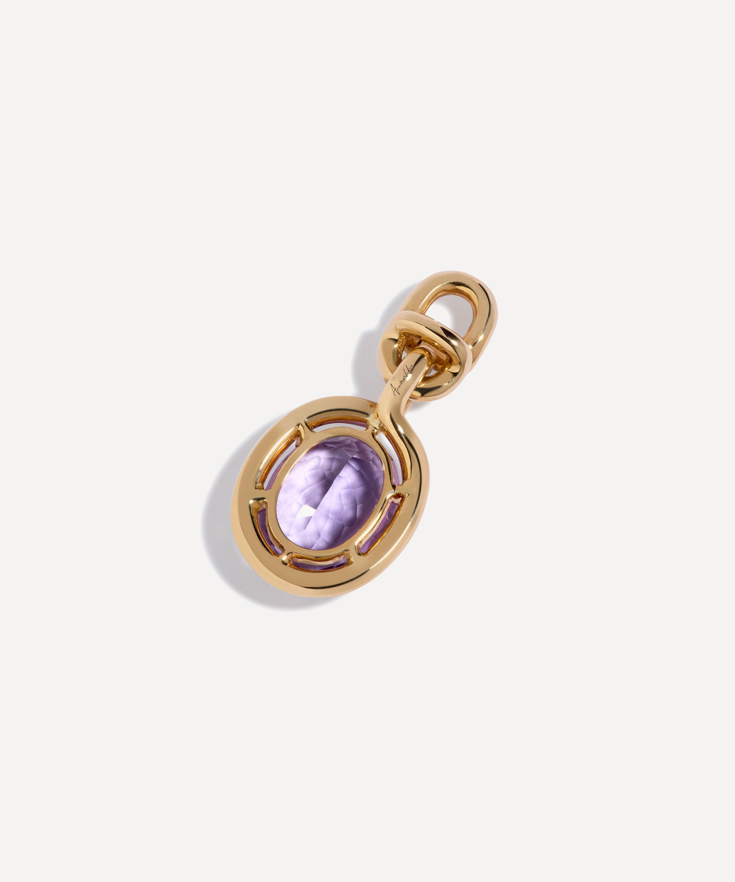 Annoushka - 14ct Gold Amethyst Earring Drops image number 2