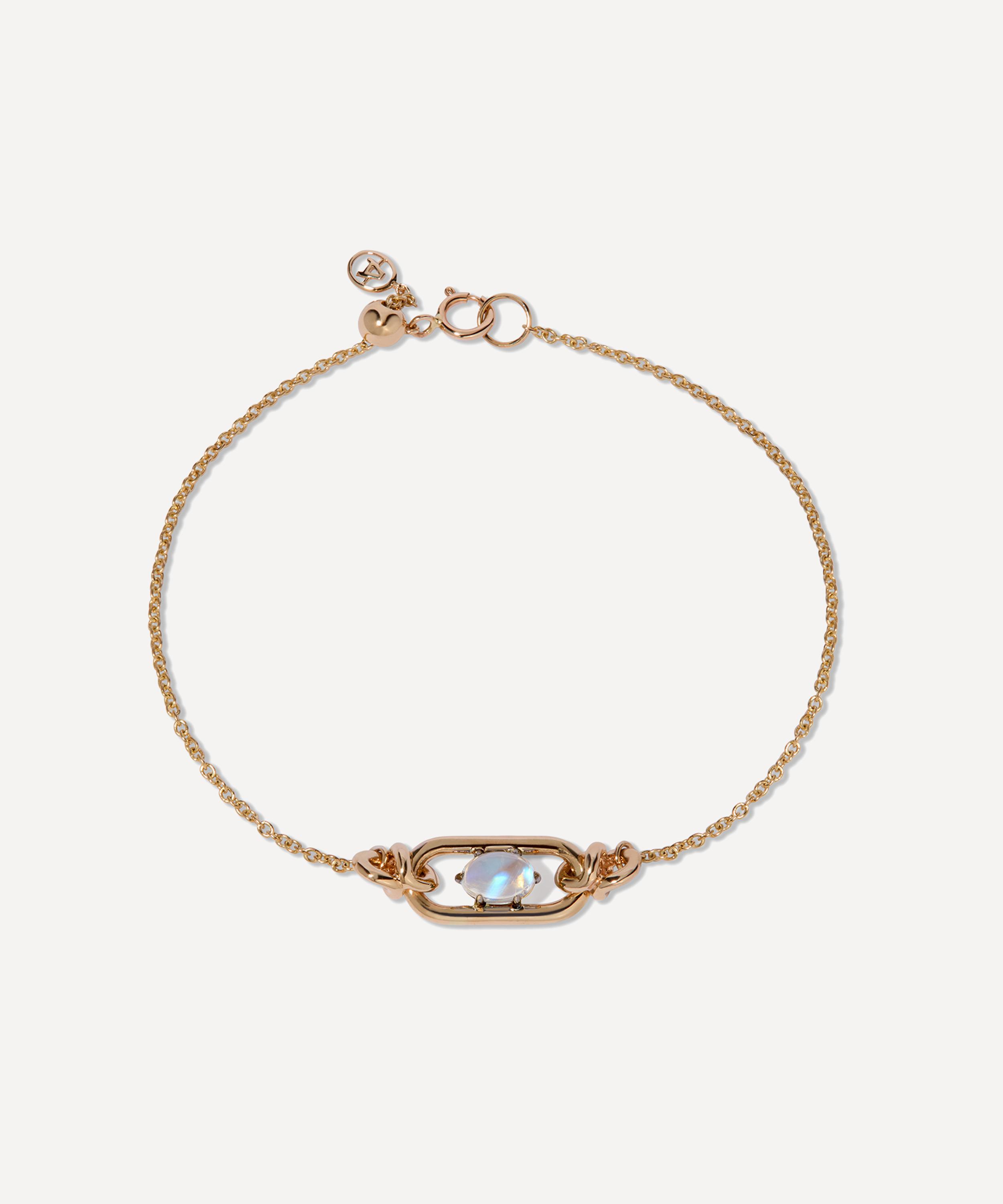 Annoushka - 14ct Gold Gem Set Moonstone June Birthstone Bracelet image number 0