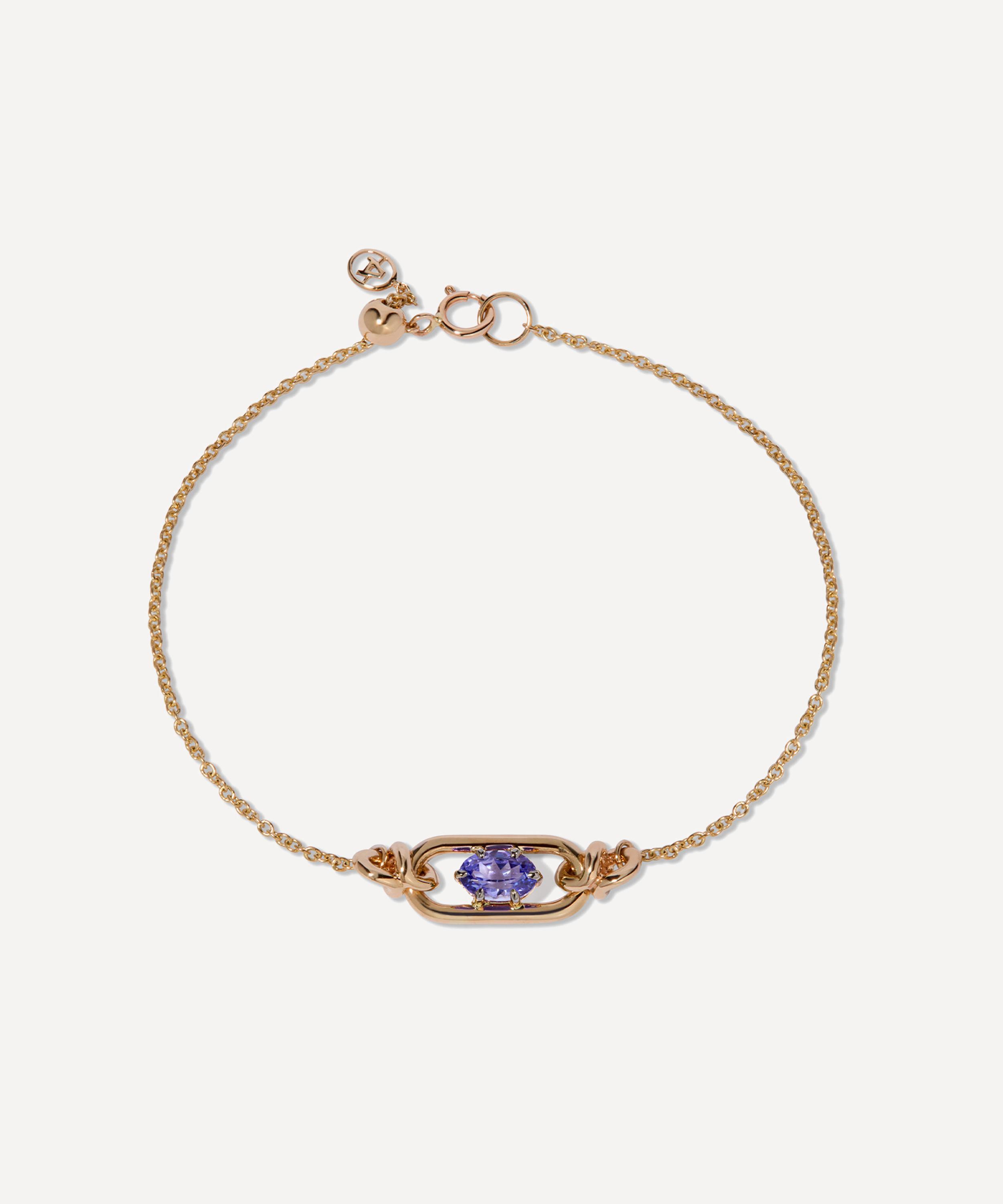 Annoushka - 14ct Gold Gem Set Tanzanite December Birthstone Bracelet image number 0