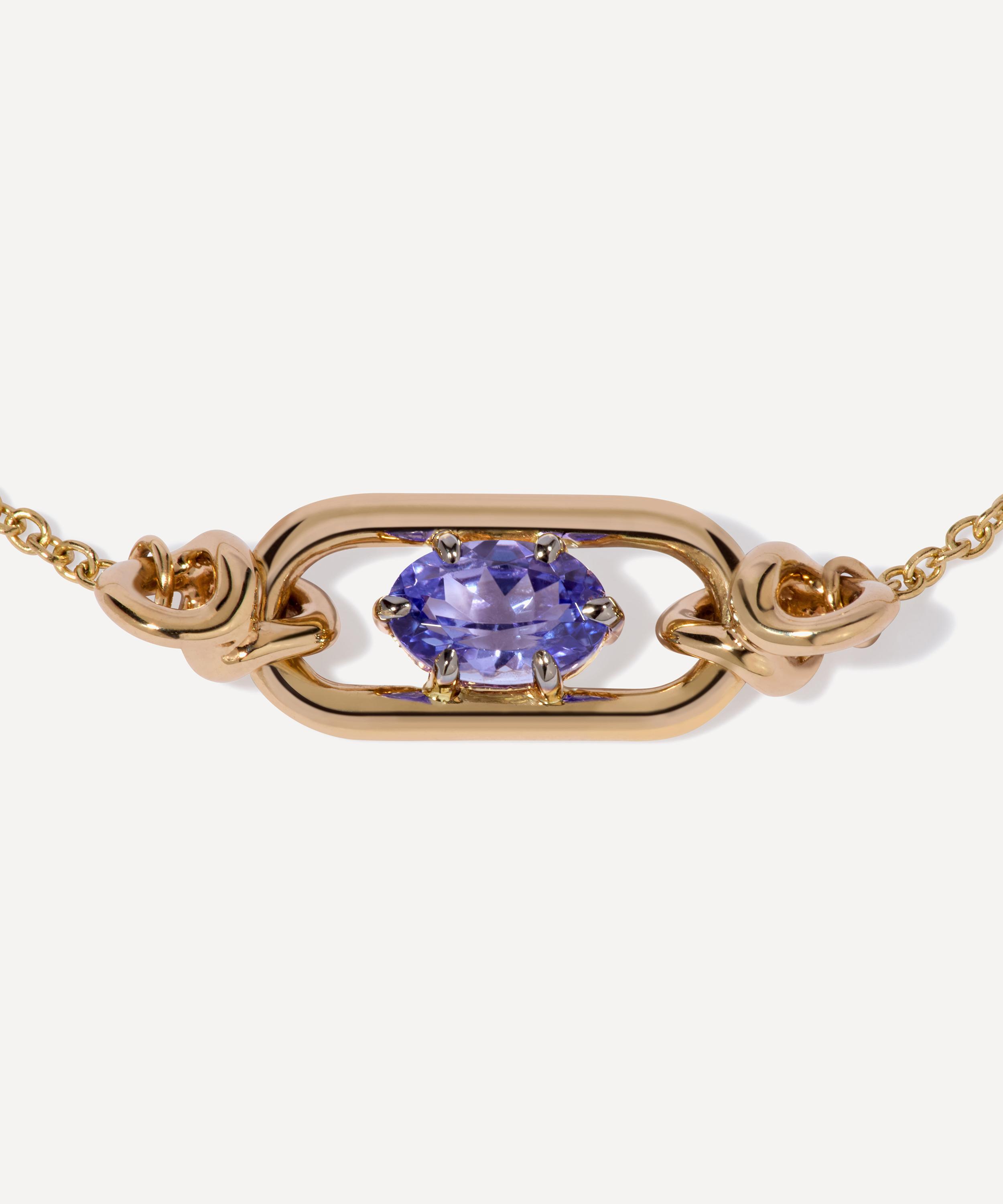Annoushka - 14ct Gold Gem Set Tanzanite December Birthstone Bracelet image number 1