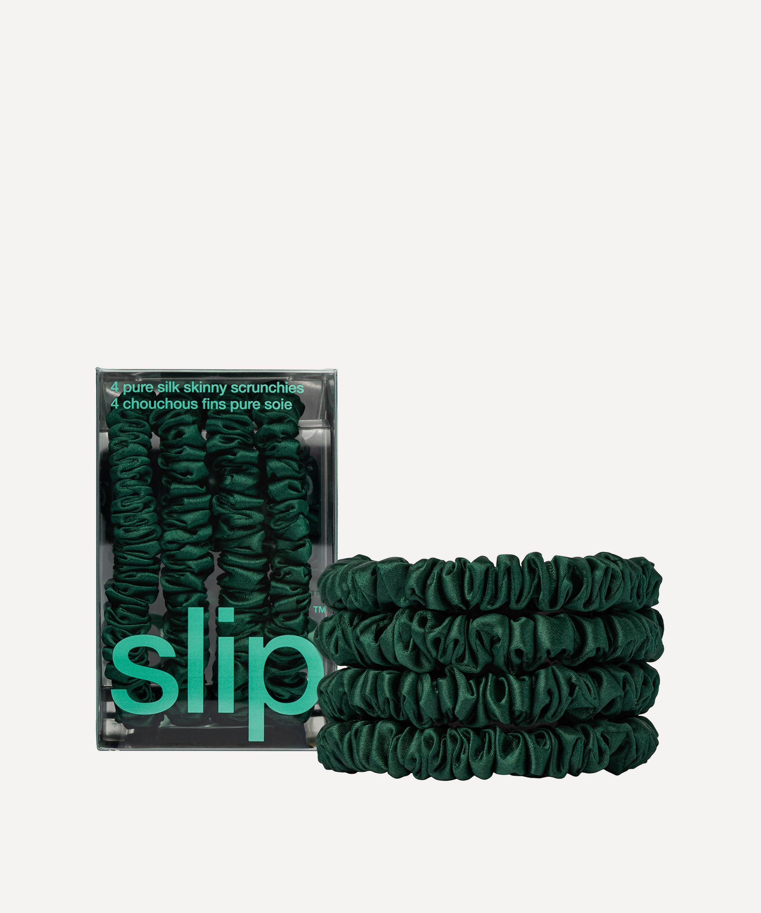 Slip - Forest Skinny Silk Scrunchies Pack of 4 image number 0