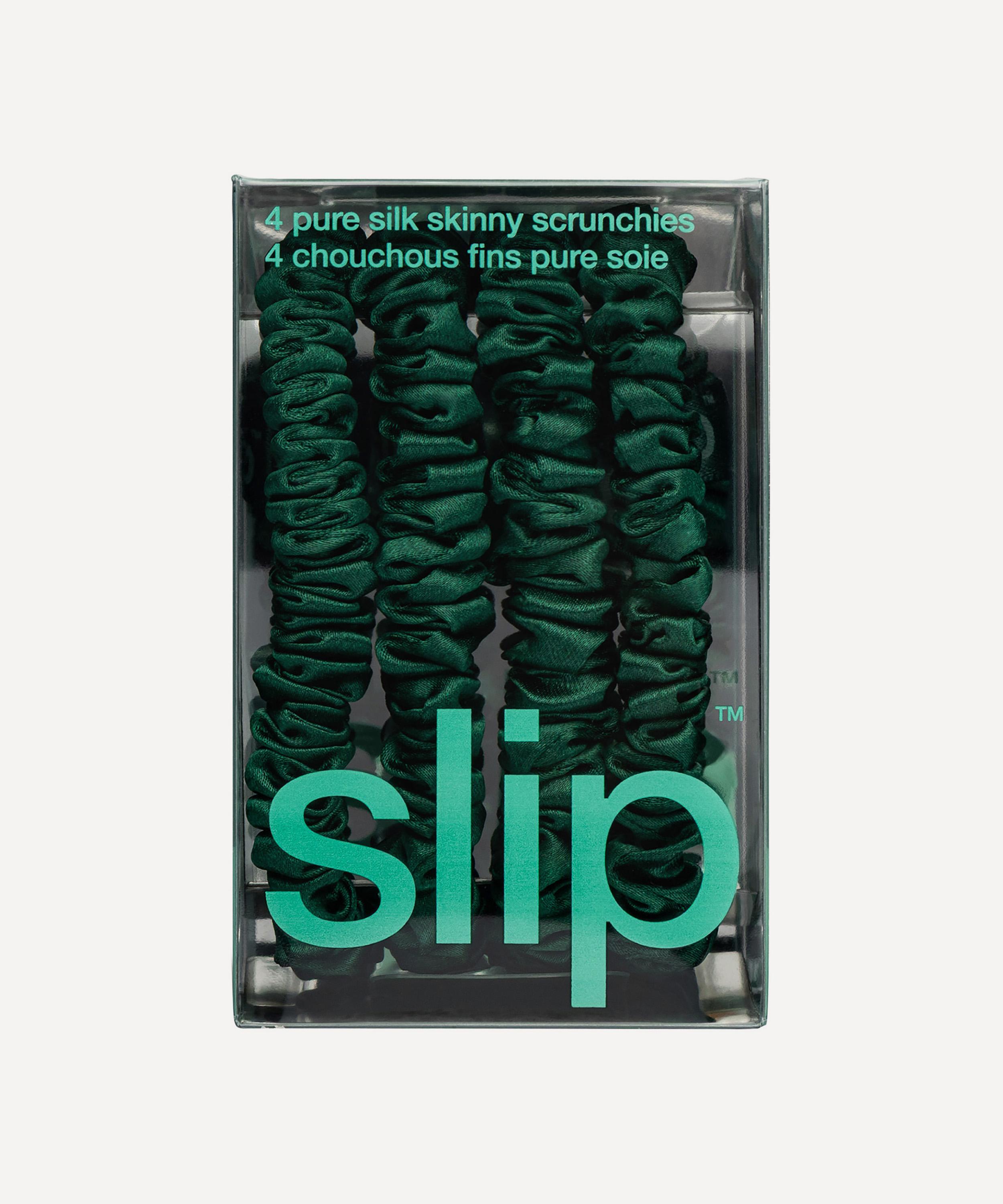 Slip - Forest Skinny Silk Scrunchies Pack of 4 image number 3