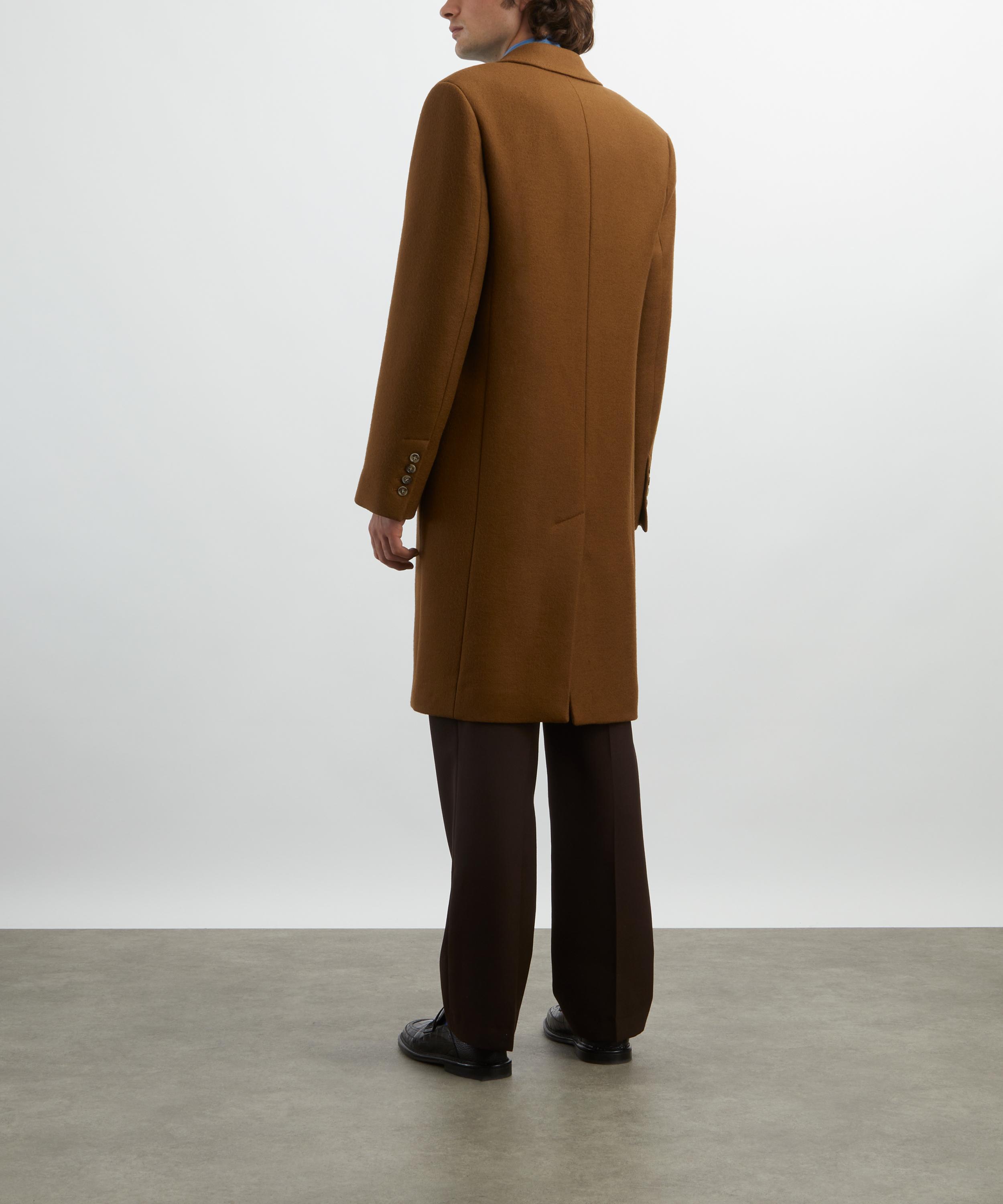 Ami - Hazelnut Single-Breasted Wool Coat image number 3
