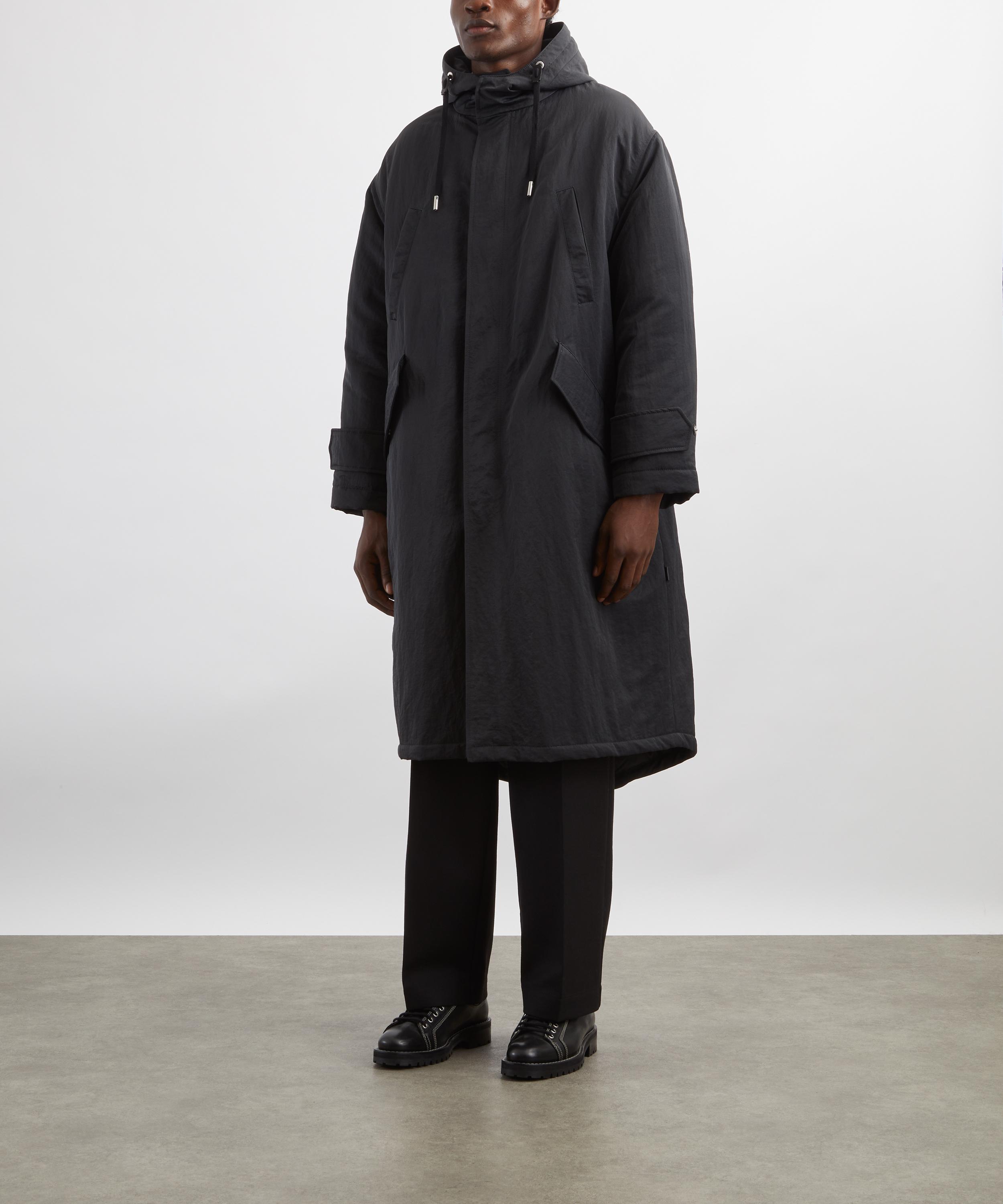 Ami - Nylon Serge Parka Jacket image number 2