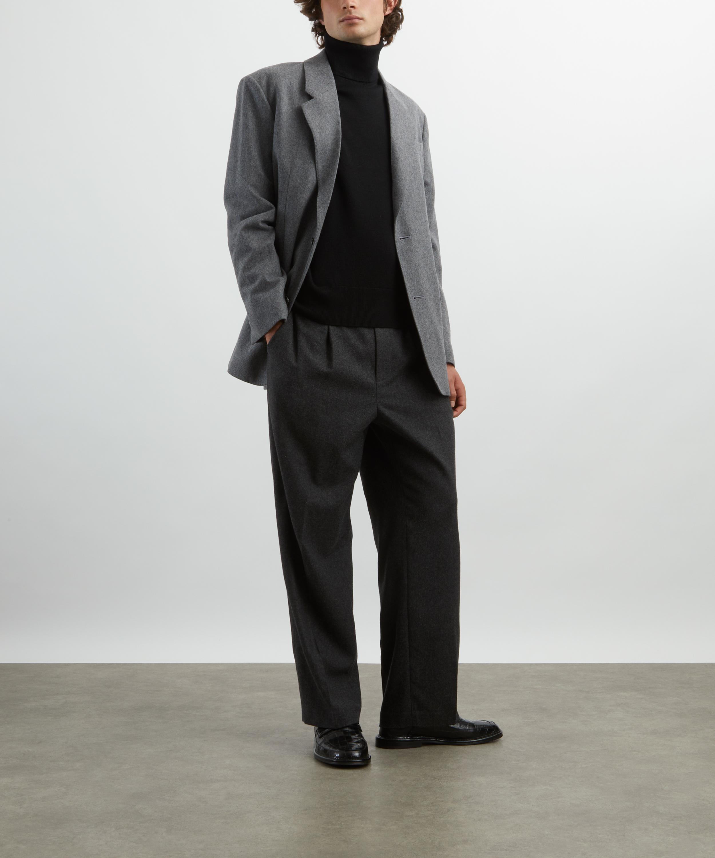 Ami - Black Ami de Coeur Turtle-Neck Jumper image number 1