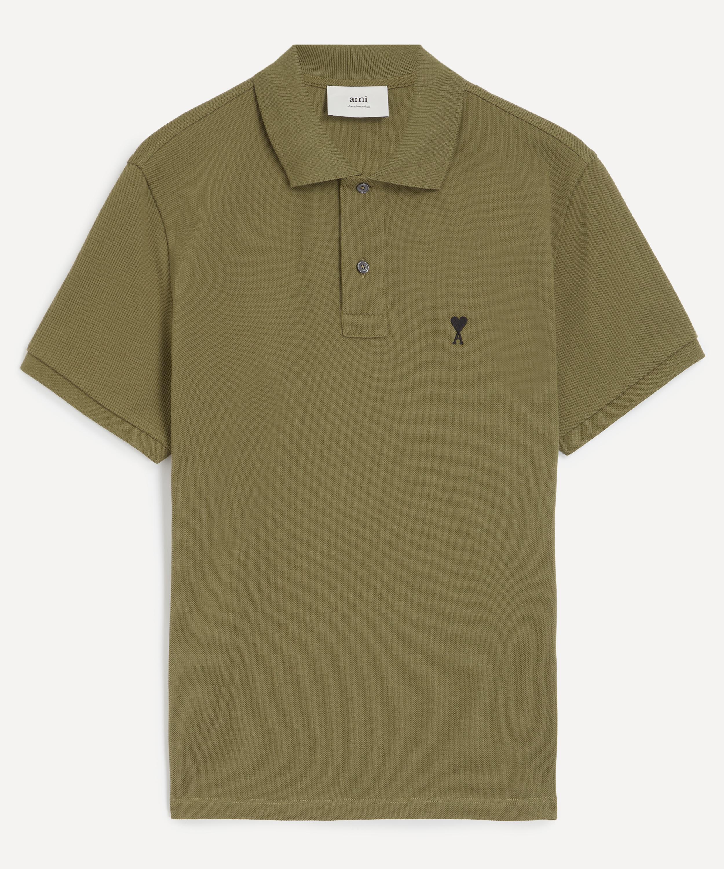 Ami - Bronze Ami de Coeur Cotton Pique Polo Shirt image number 0