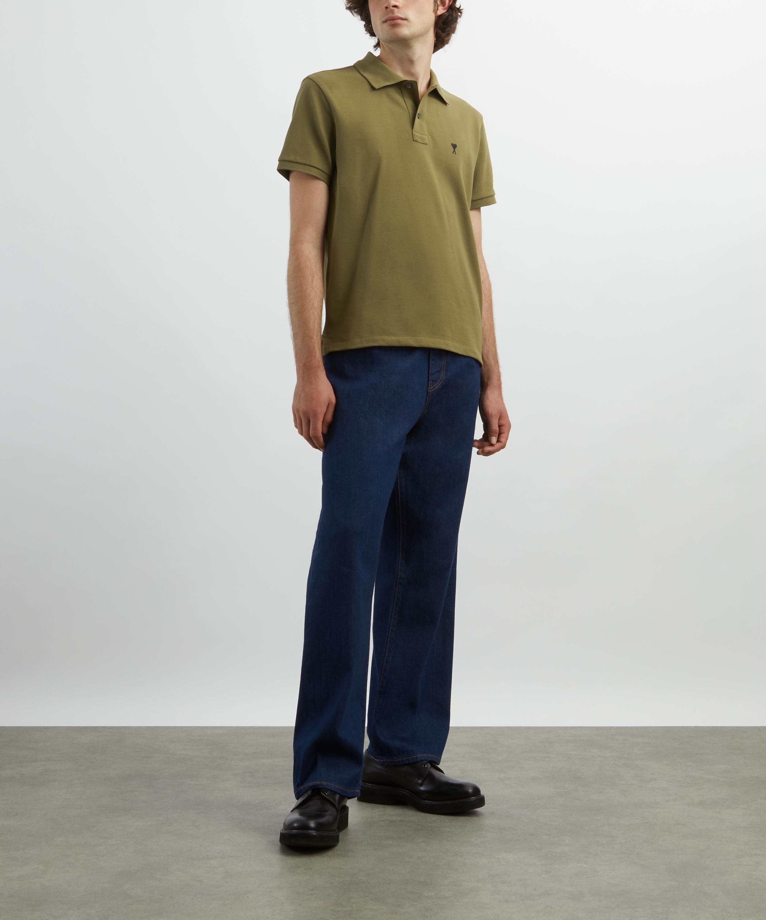 Ami - Bronze Ami de Coeur Cotton Pique Polo Shirt image number 1