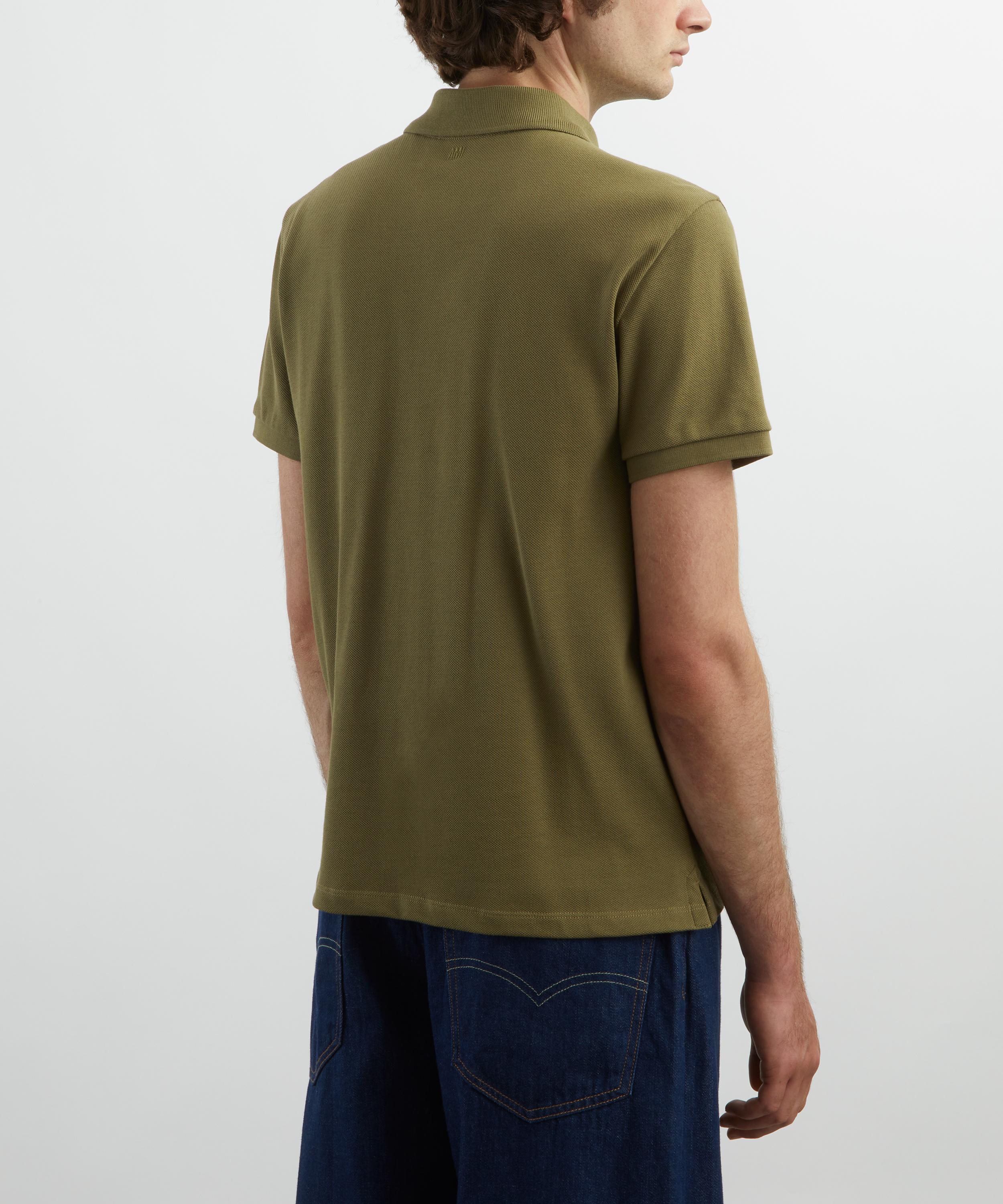 Ami - Bronze Ami de Coeur Cotton Pique Polo Shirt image number 3