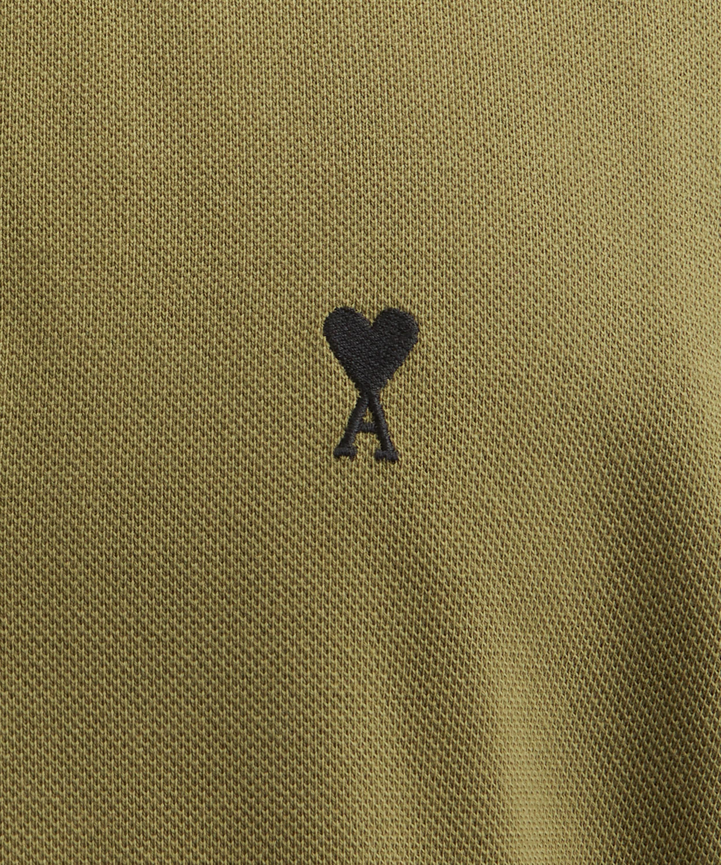 Ami - Bronze Ami de Coeur Cotton Pique Polo Shirt image number 4