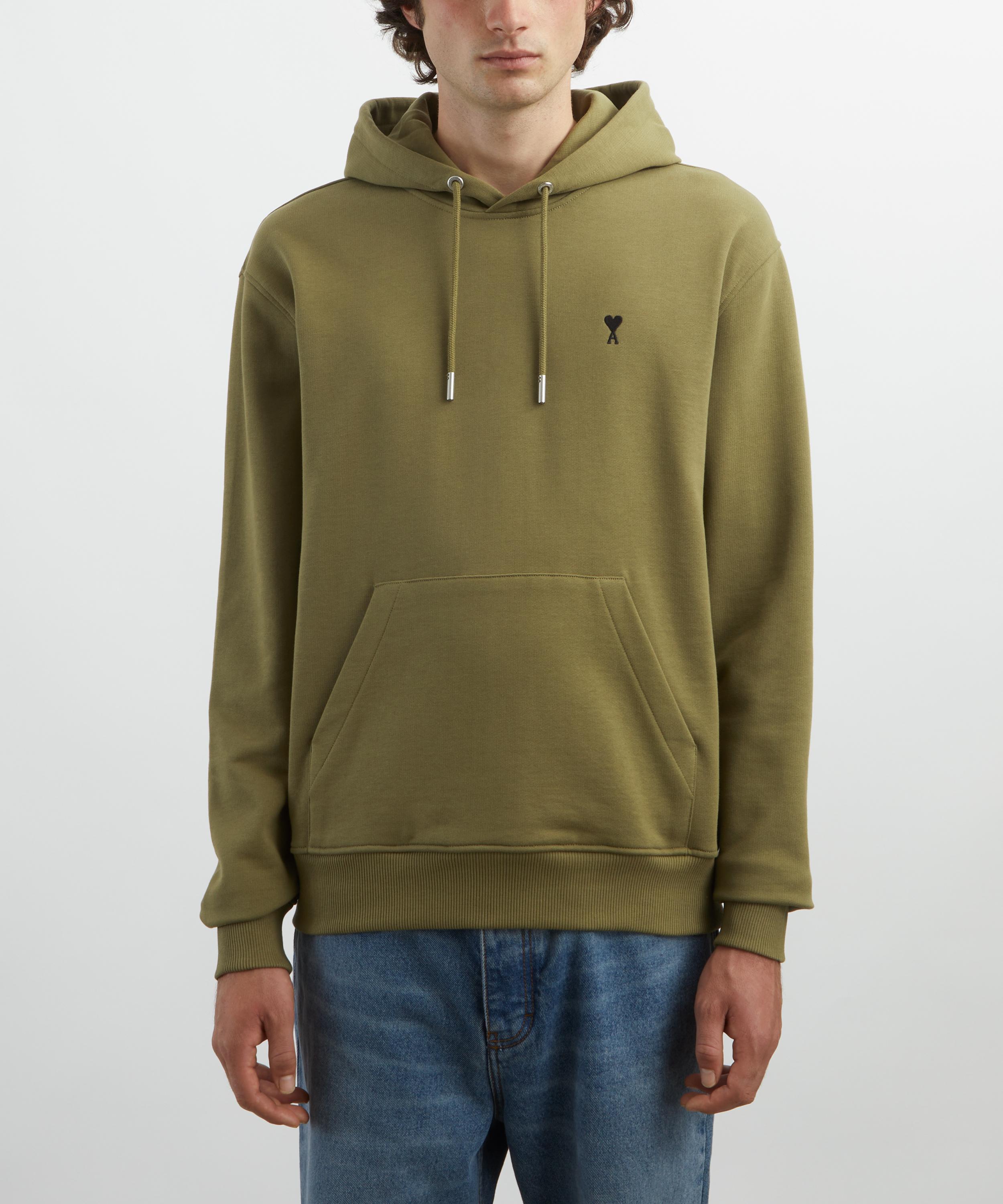 Ami - Cotton Contrast Ami de Coeur Hoodie image number 2