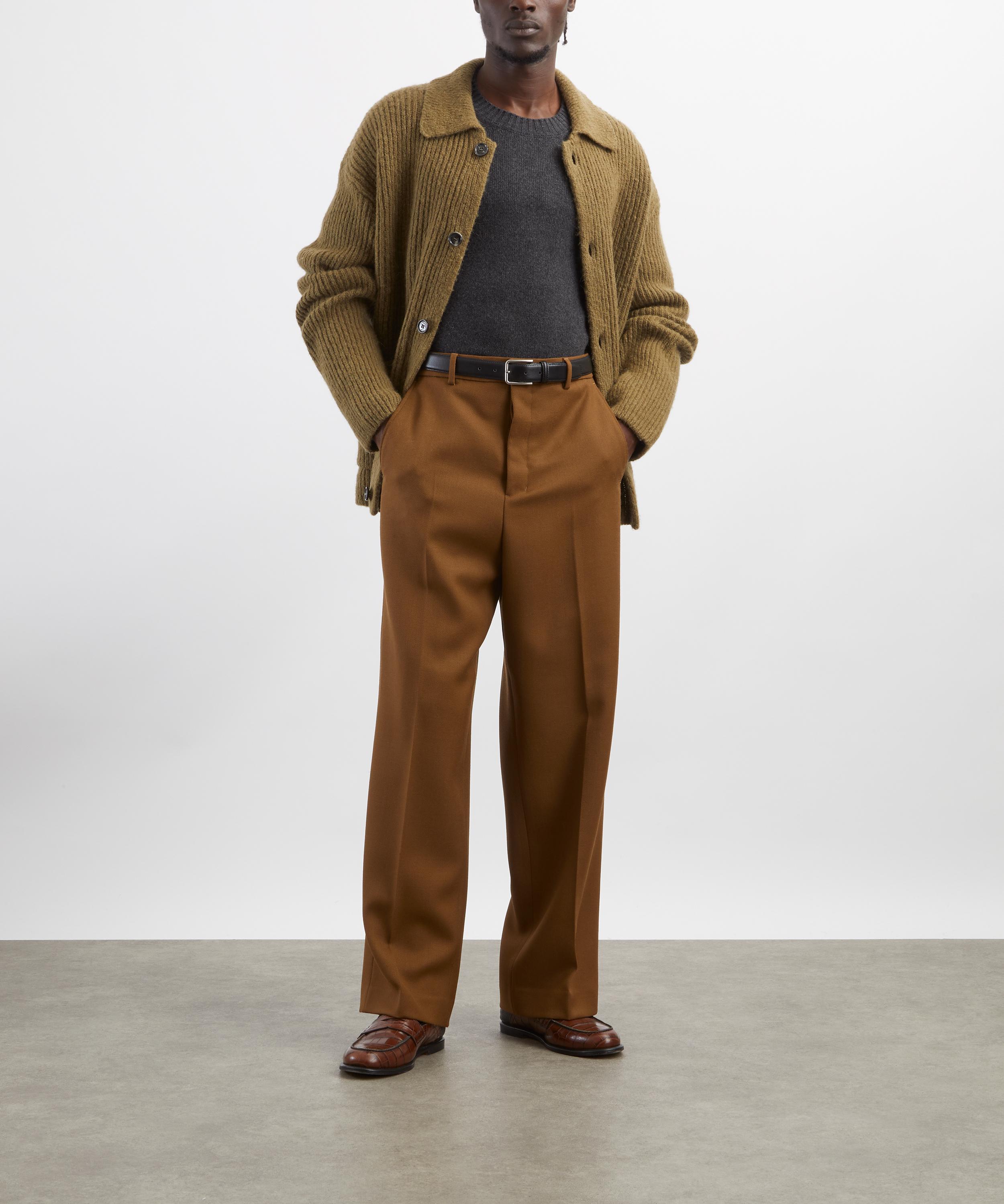 Ami - Wool Tabs Wide-leg Trousers image number 1