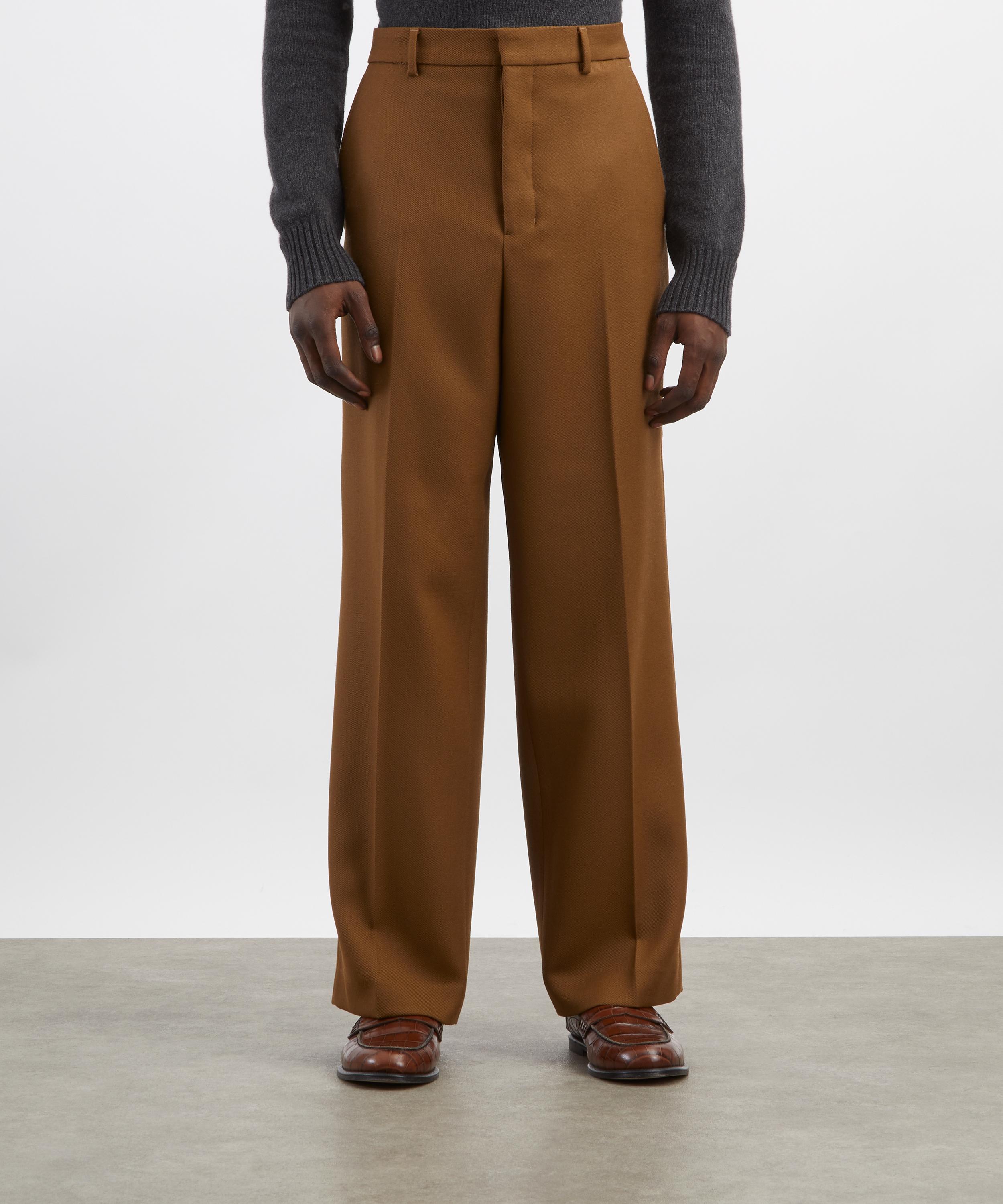 Ami - Wool Tabs Wide-leg Trousers image number 2